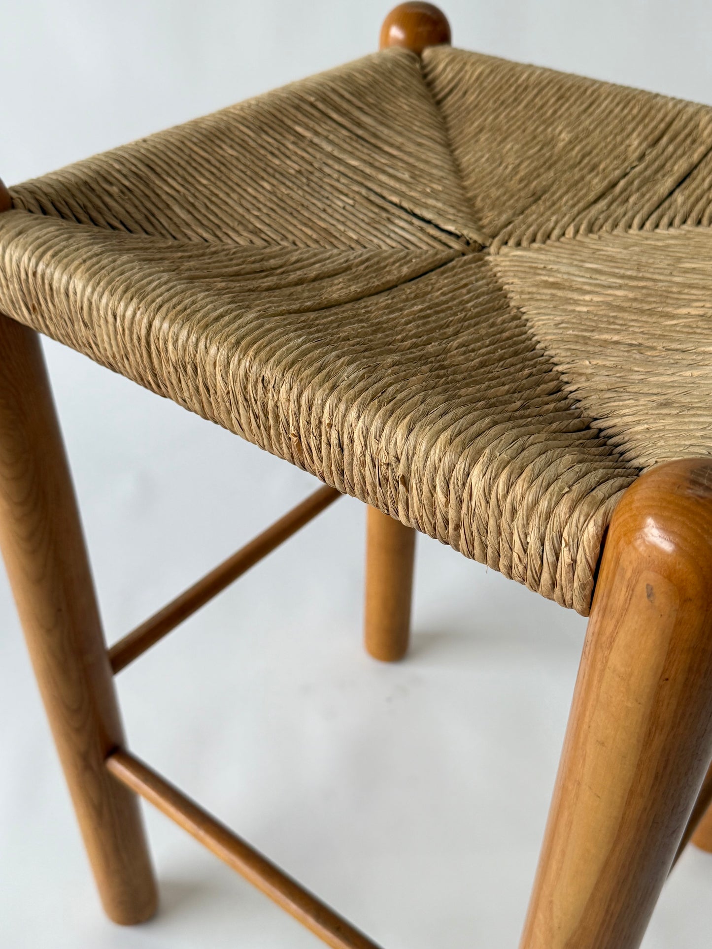 Vintage Rush Stool In The Style Of Perriand - Two Available