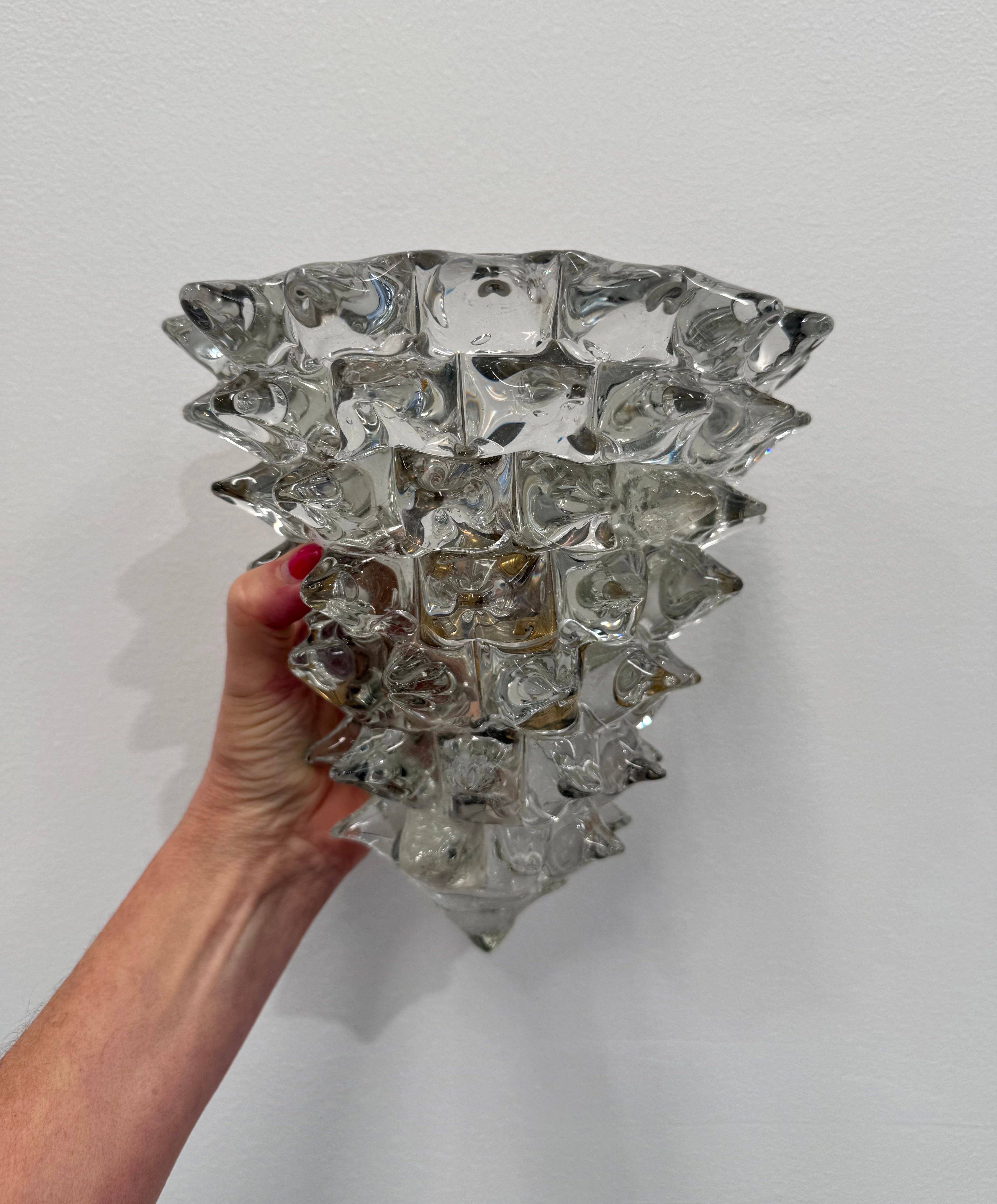 Vintage Murano Rostrato Wall Light by Barovier
