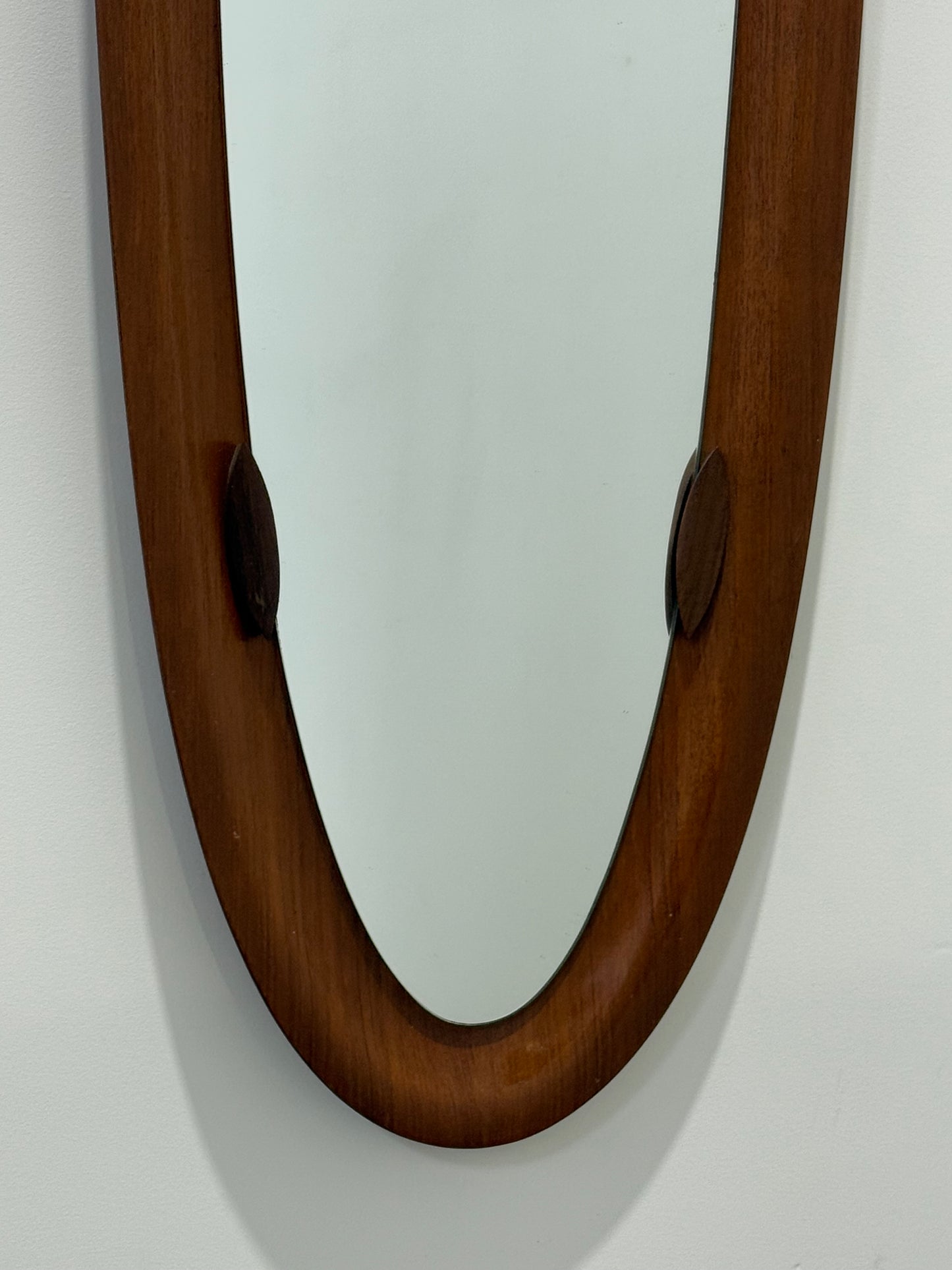 Italian Teak Mirror by Campo & Graffi, 1950’s