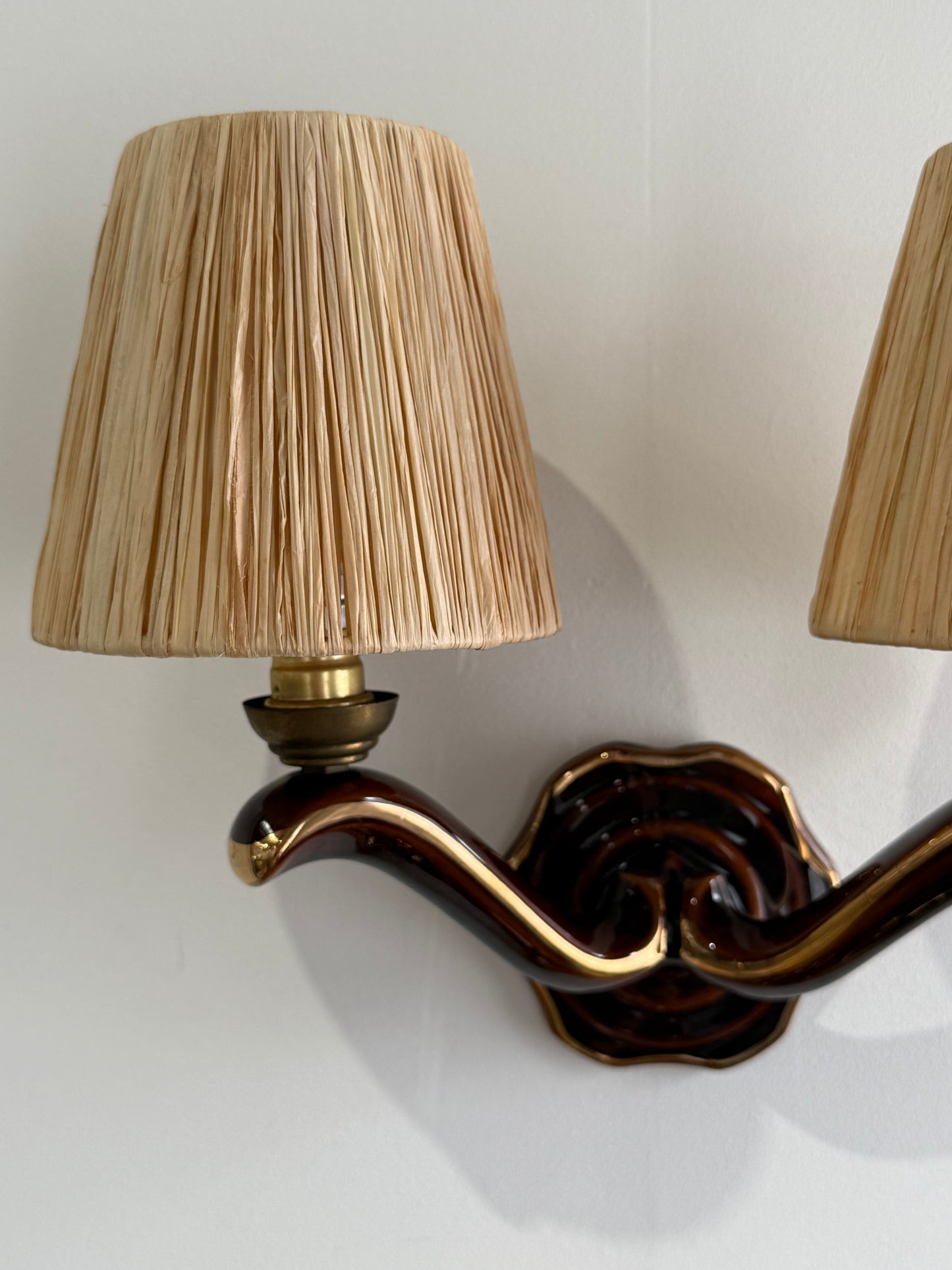 1950’s French Ceramic Wall Light