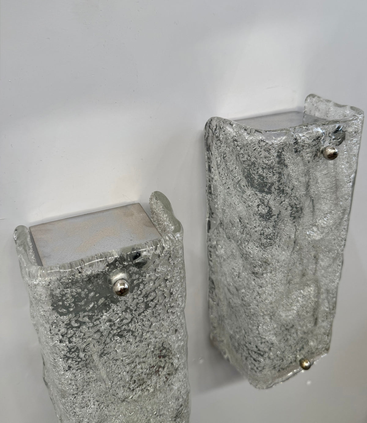 Pair of Murano Glass Wall Lights by Kaiser Leuchten