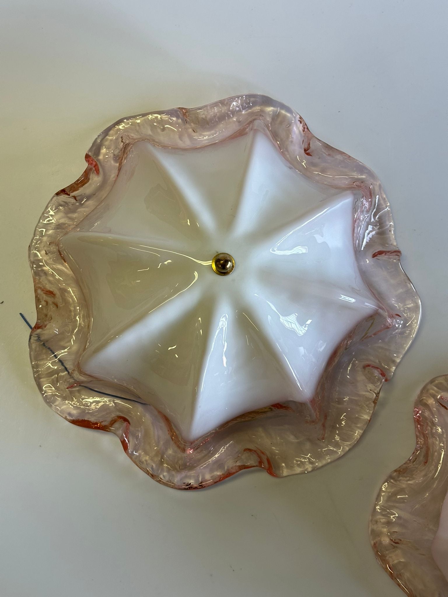 Murano Flush Mount Ceiling Light - Two Available