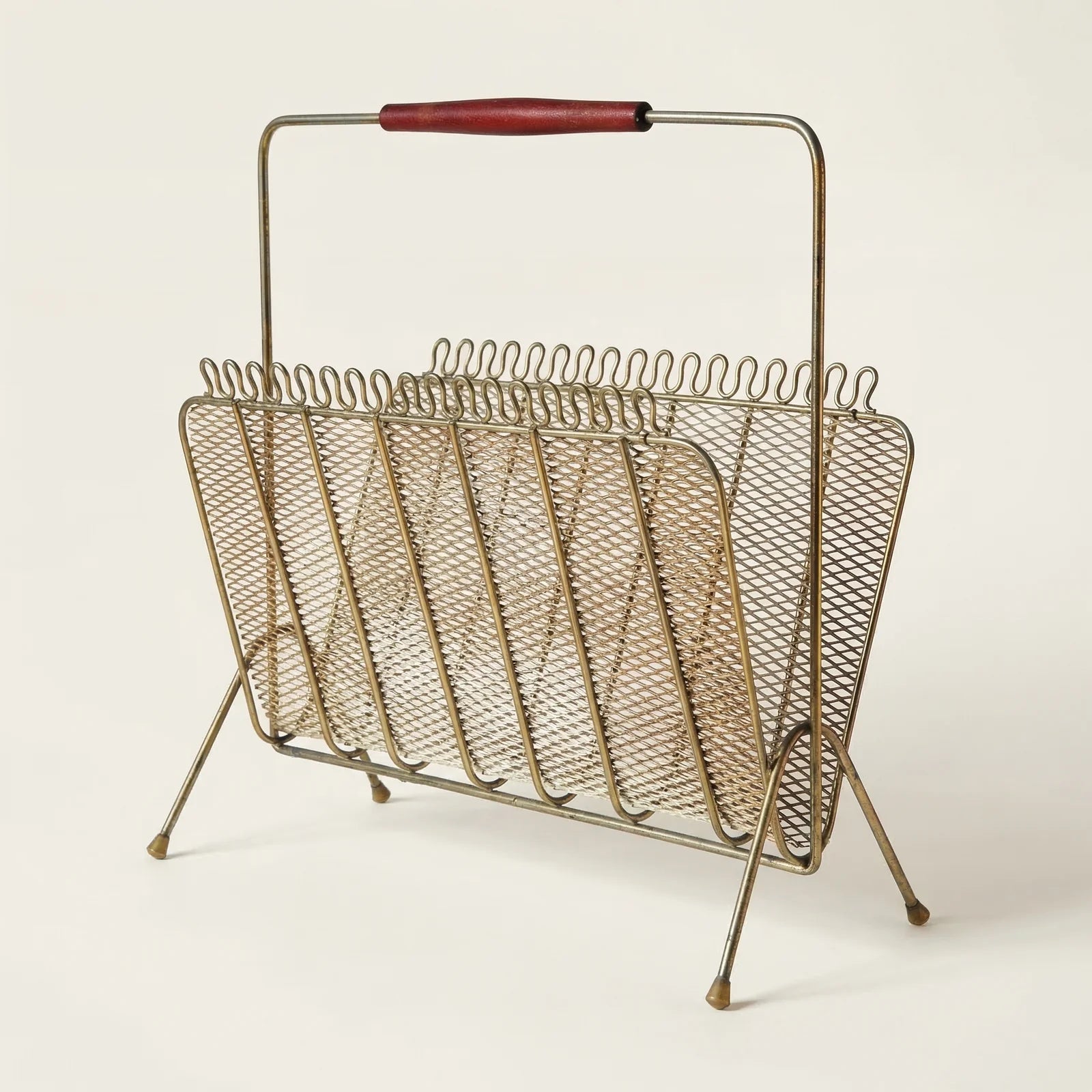 PRE ORDER: Italian Brass & Metal Magazine Rack