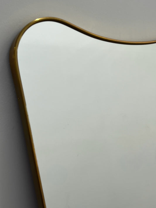 Italian Brass Ponti Style Mirror