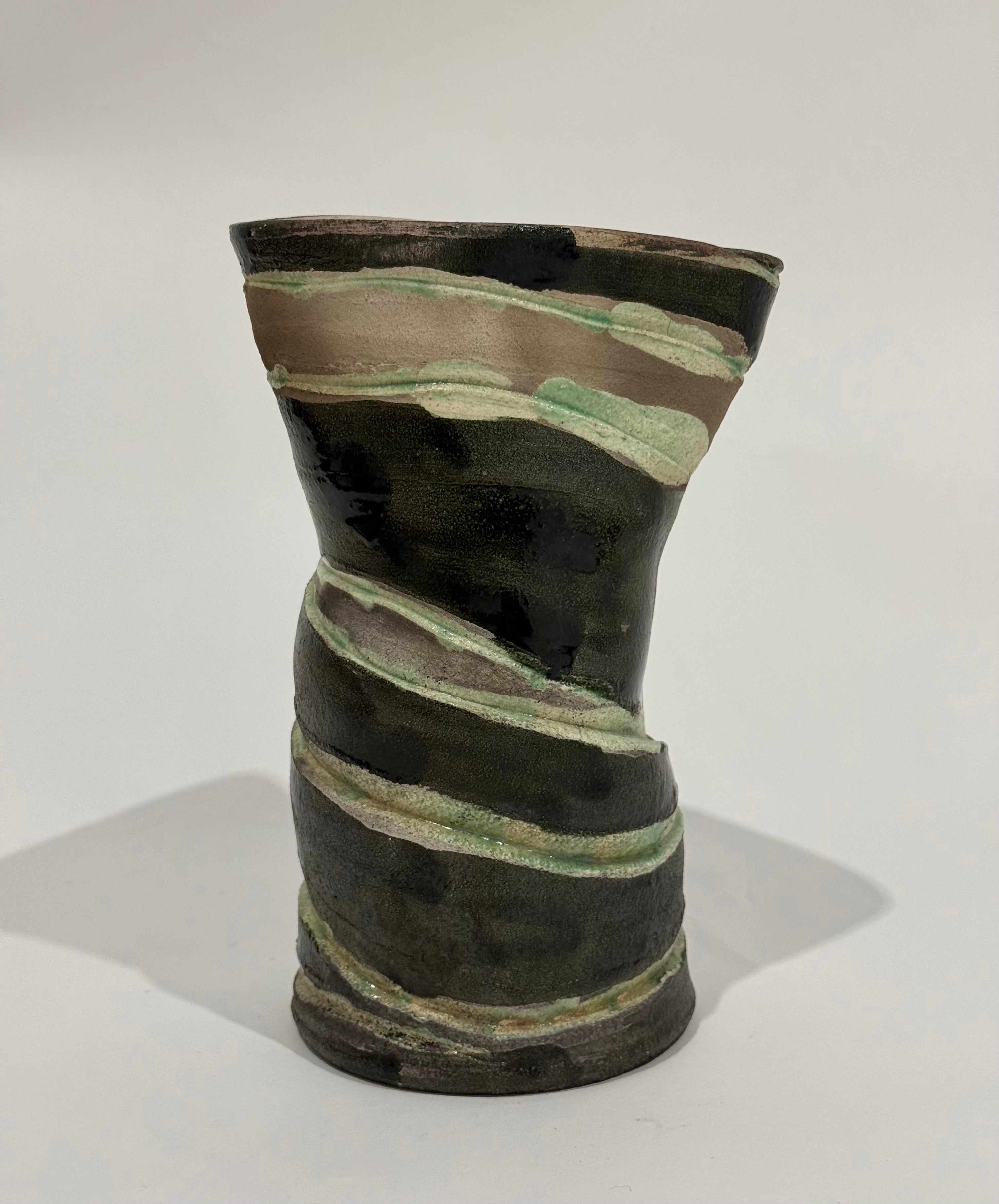 Vintage Italian Hand-Painted Vase