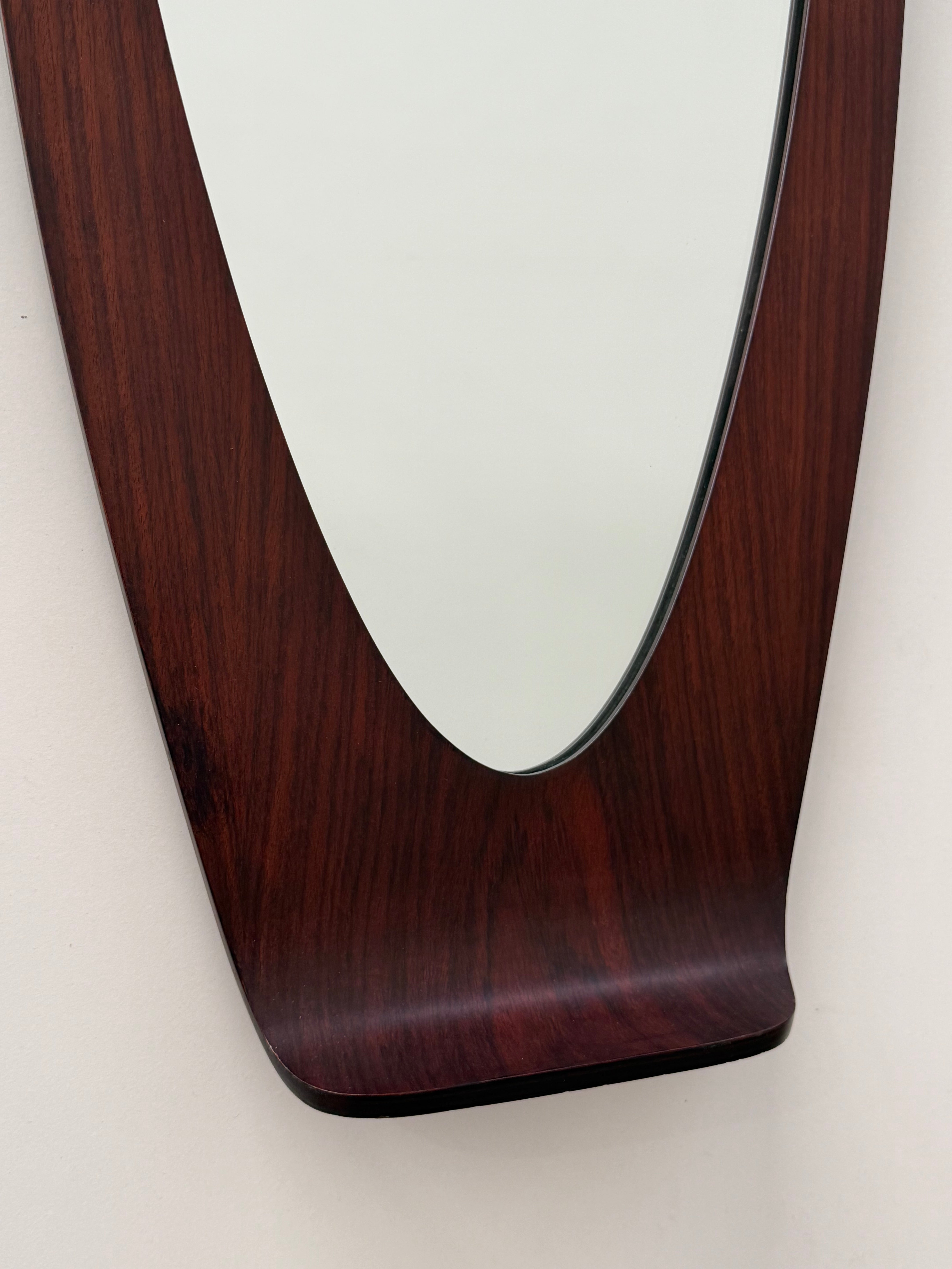 Italian Teak Mirror by Campo & Graffi, 1960’s