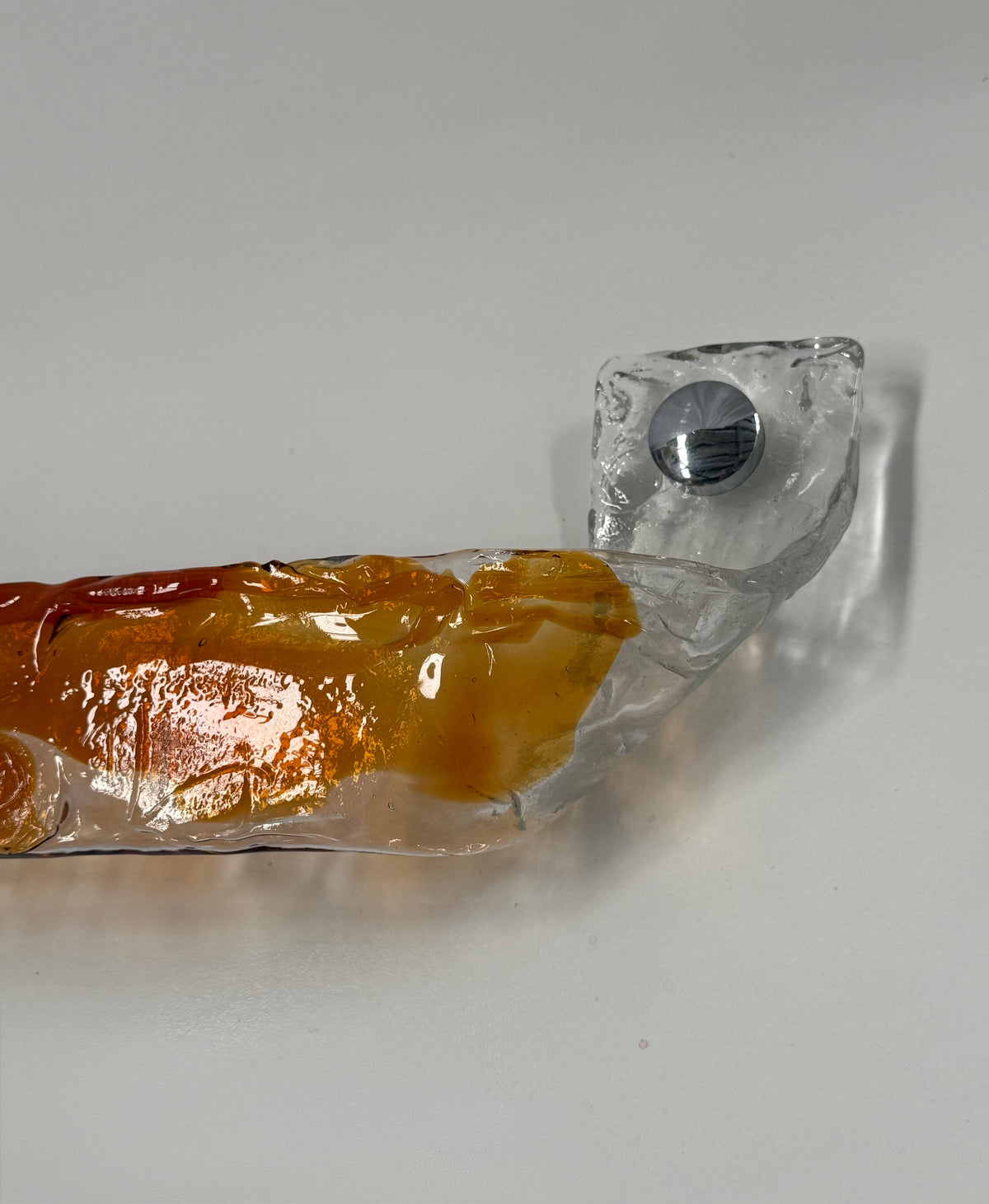 1970’s Murano Glass Towel Rail by Mazzega
