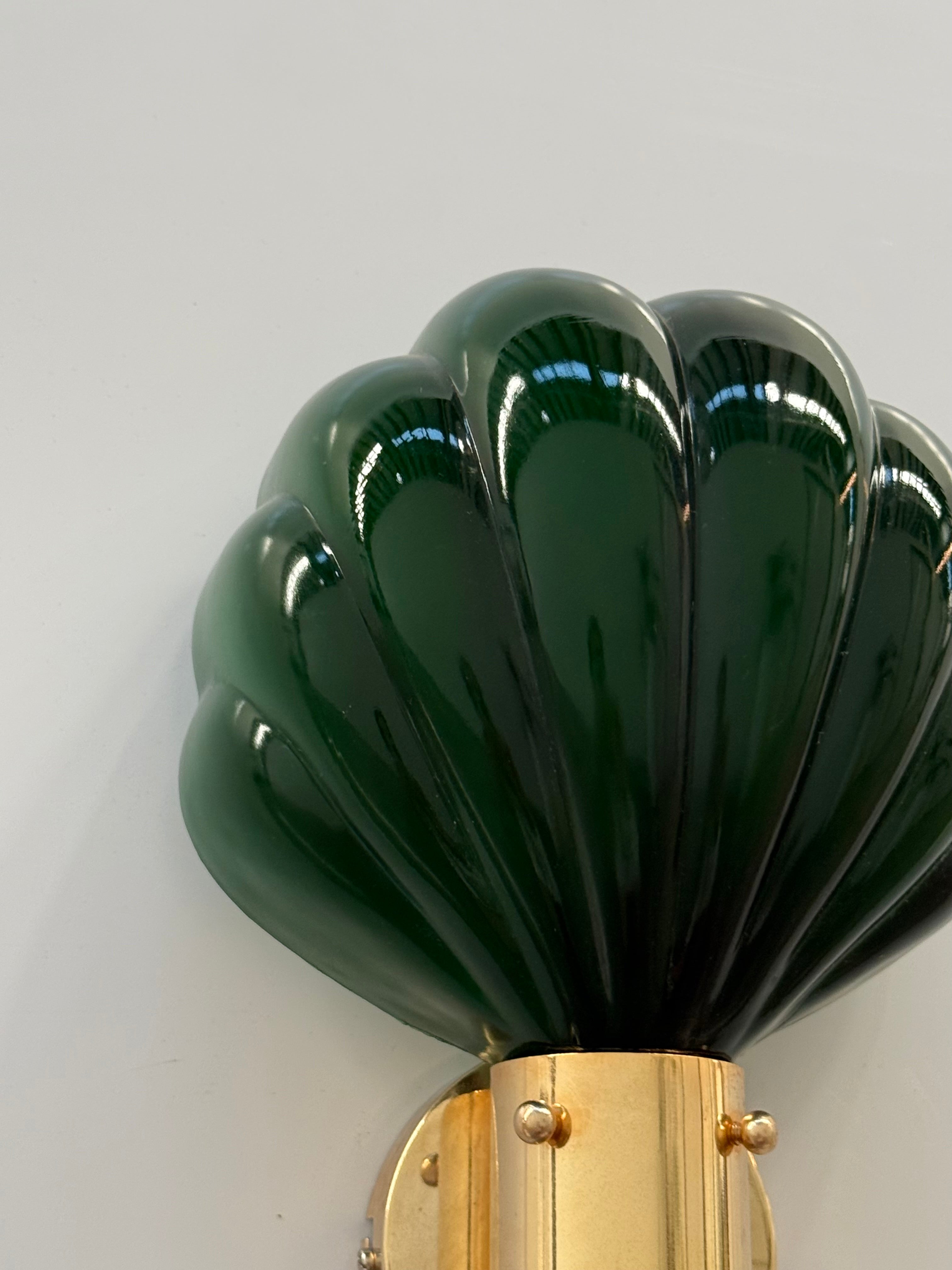 Italian Glass Shell Wall Light - 6 Available
