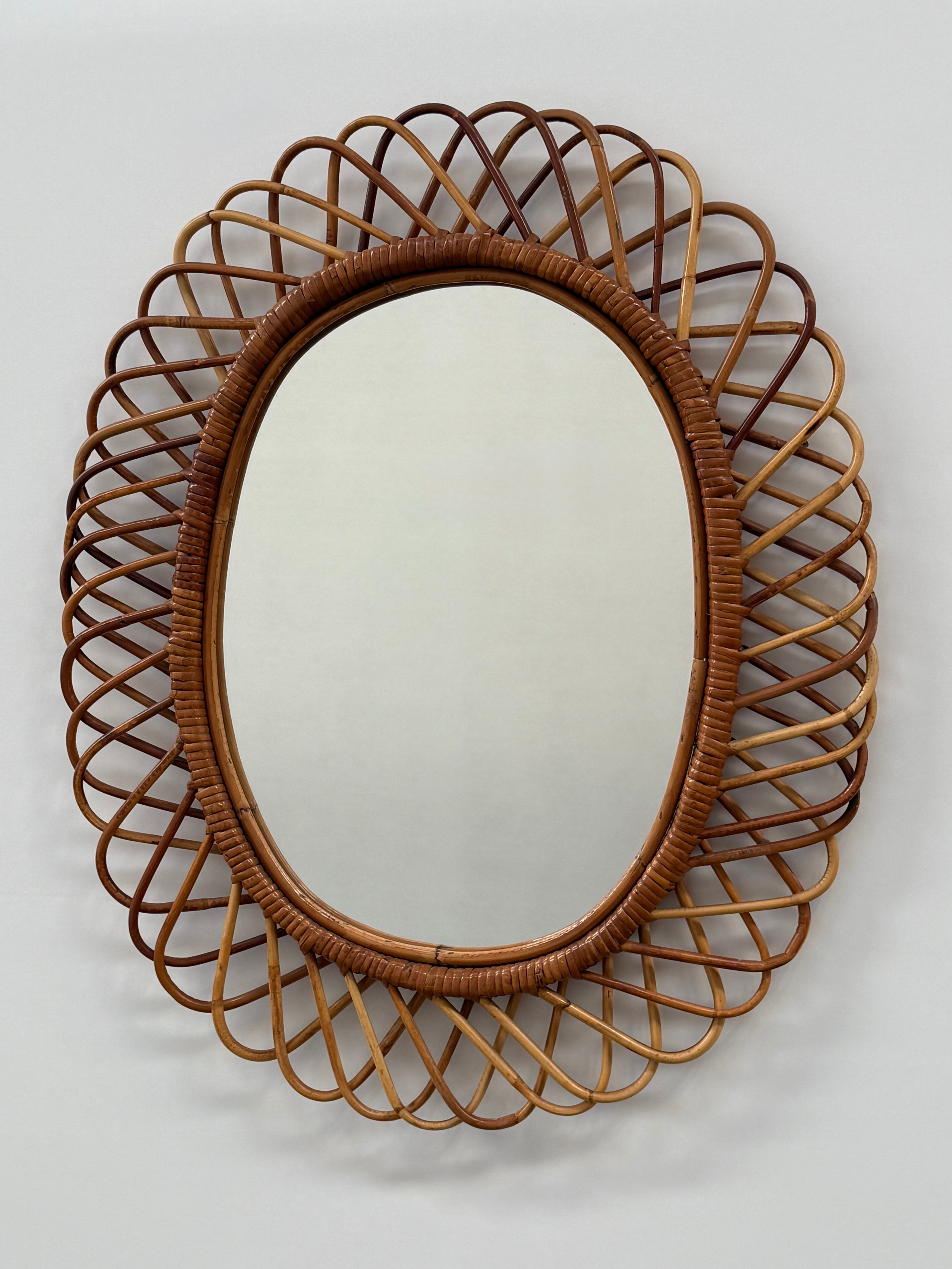Vintage Italian Mirror by Bonacina