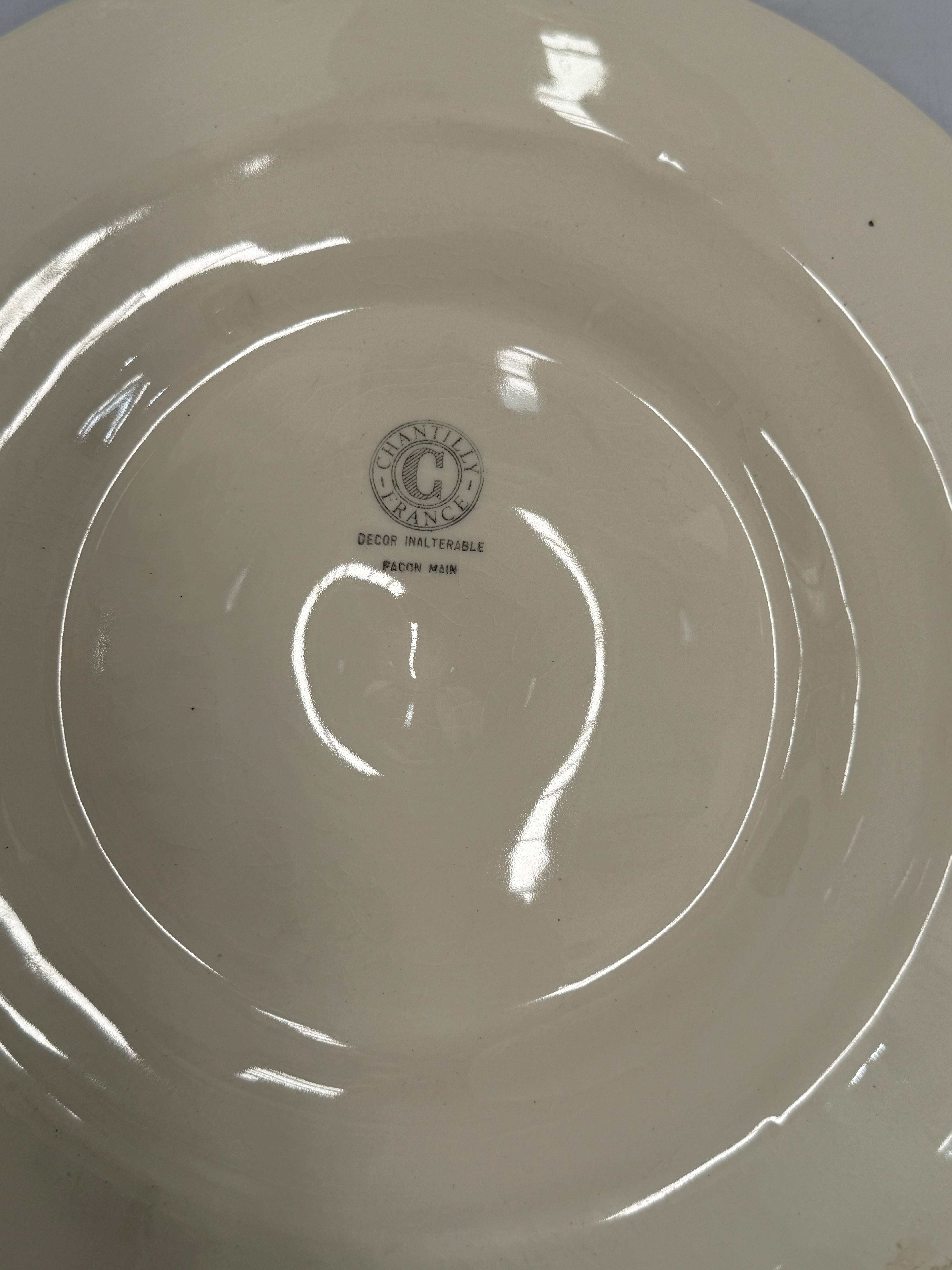 Antique French Ceramic Oyster Platter