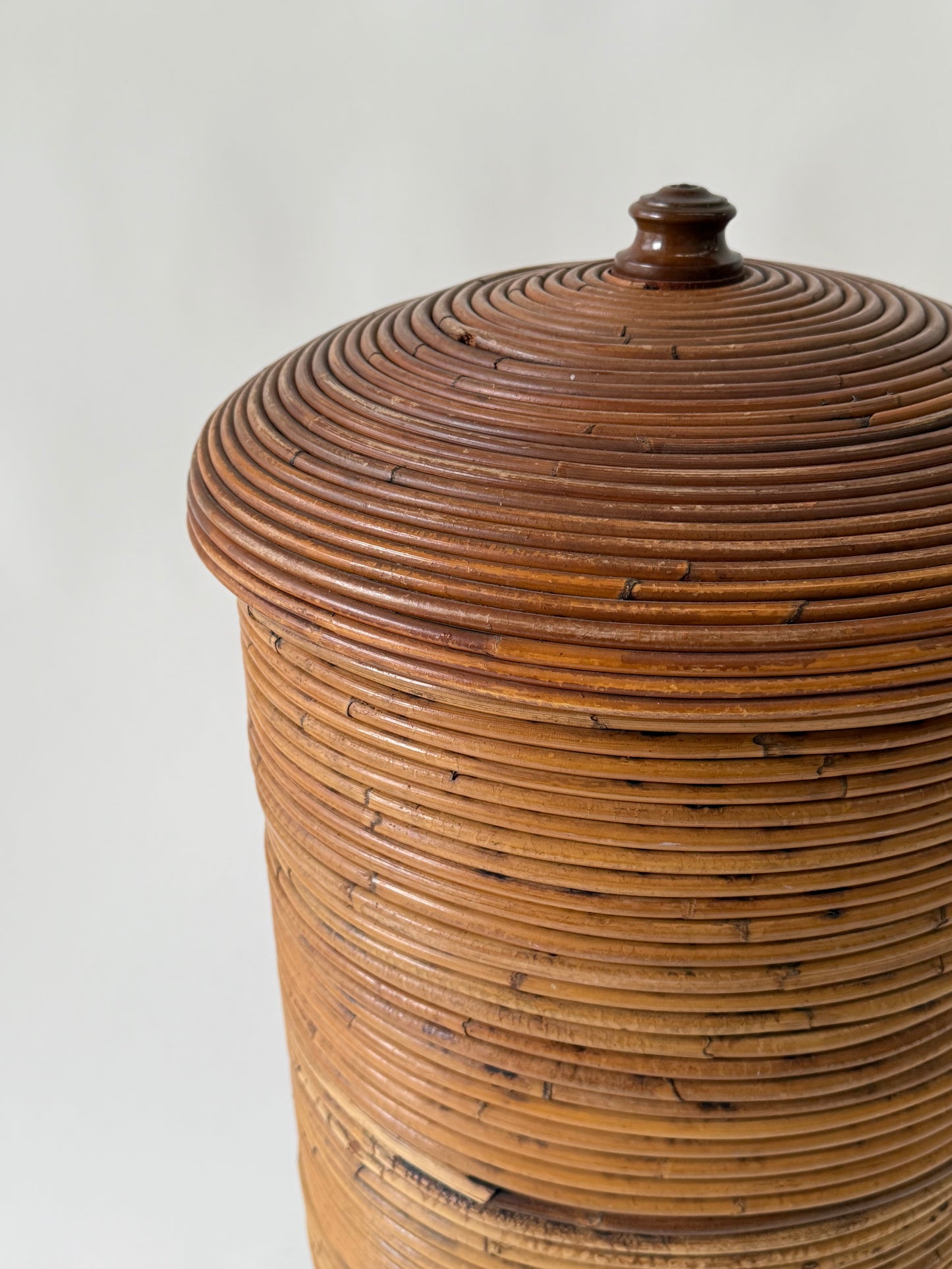 Italian Pencil Reed Bamboo Basket
