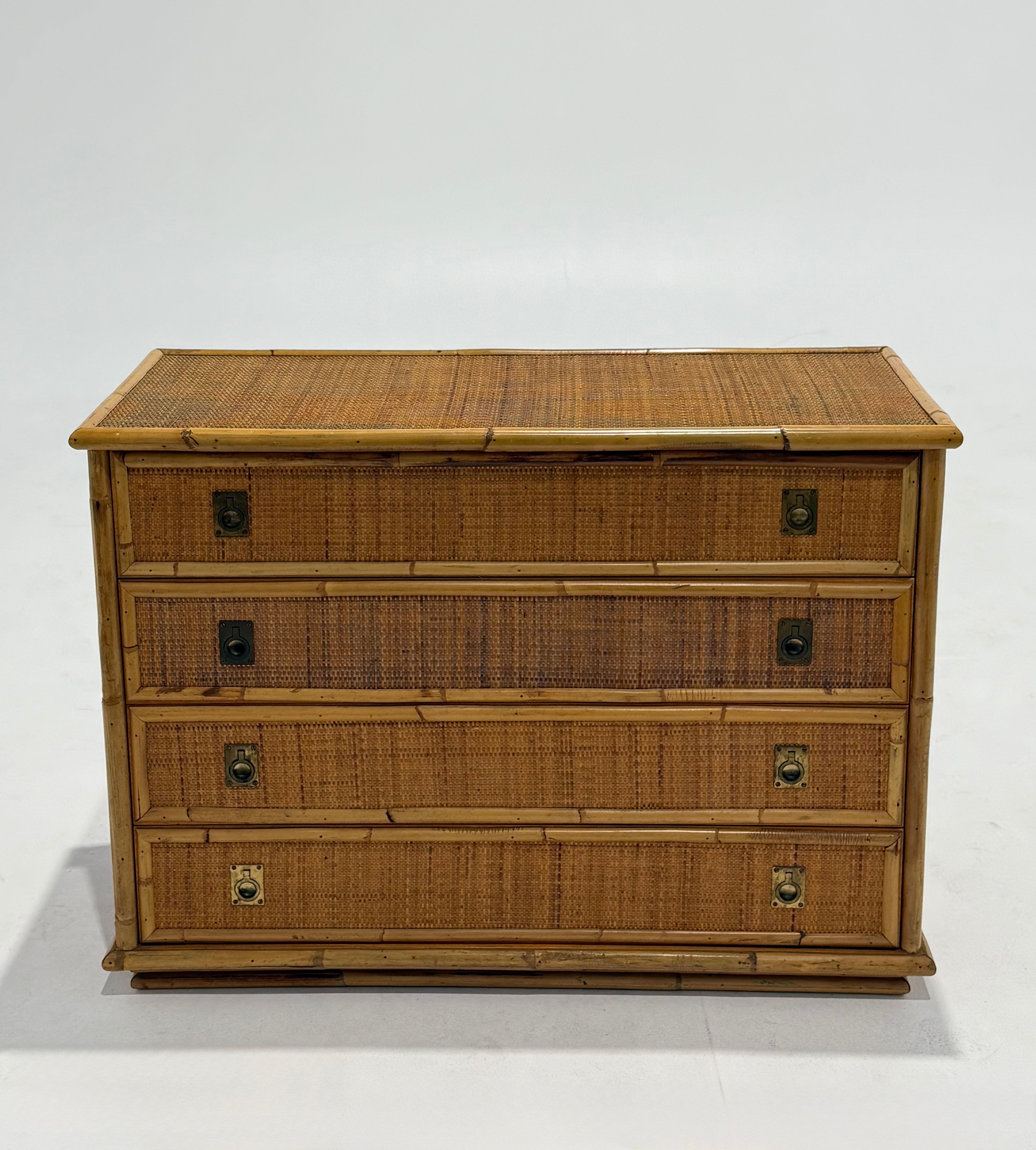 Italian Bamboo Drawers by Dal Vera