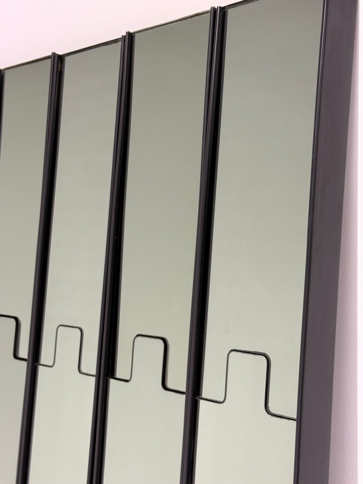 Vintage Gronda Mirror & Coat Rack by Luciano Bertoncini for Elco - 7 Panels Available