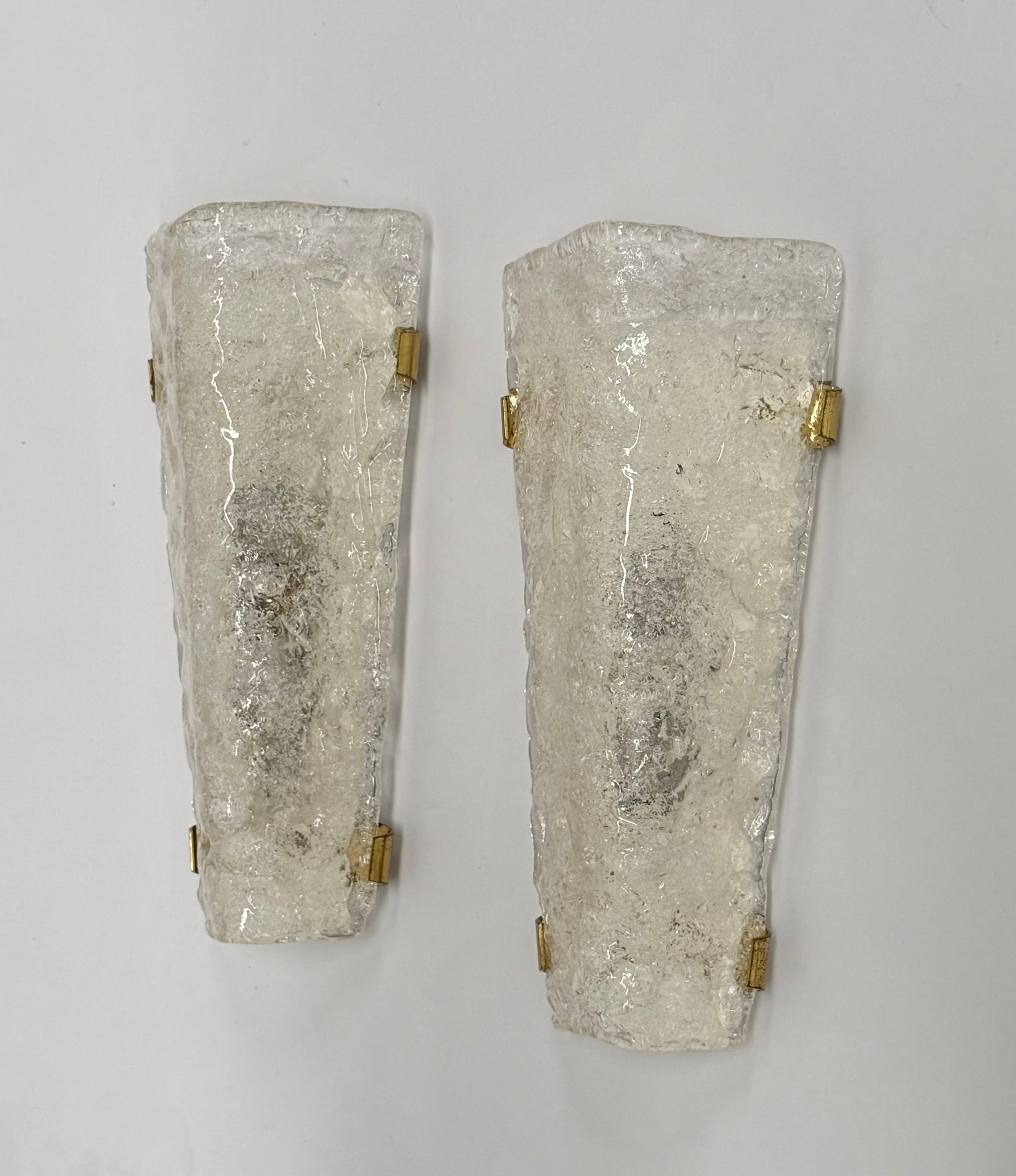 Pair of Murano Wall Lights by Hillebrand