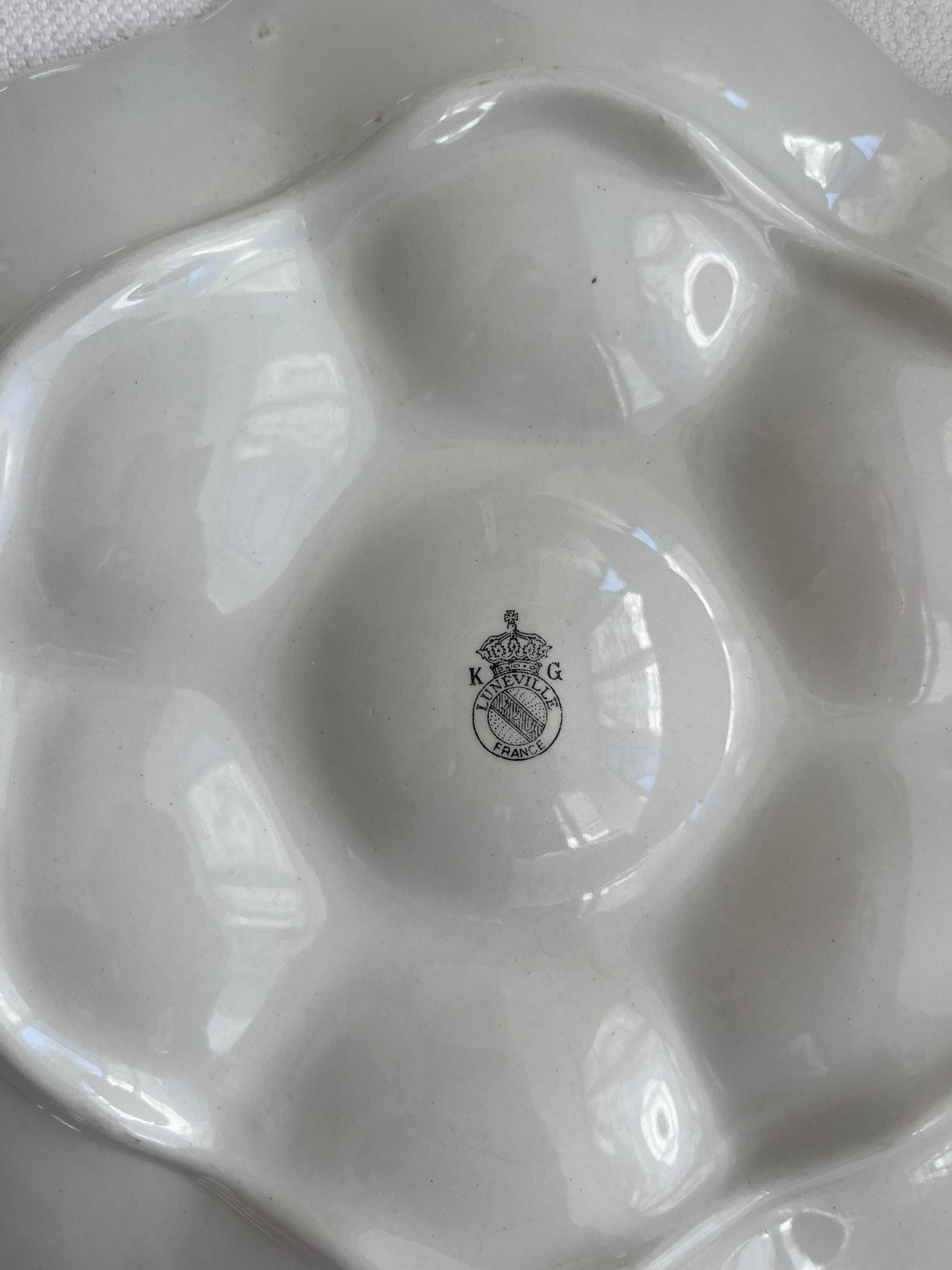 Vintage French Oyster Plate - Two Available