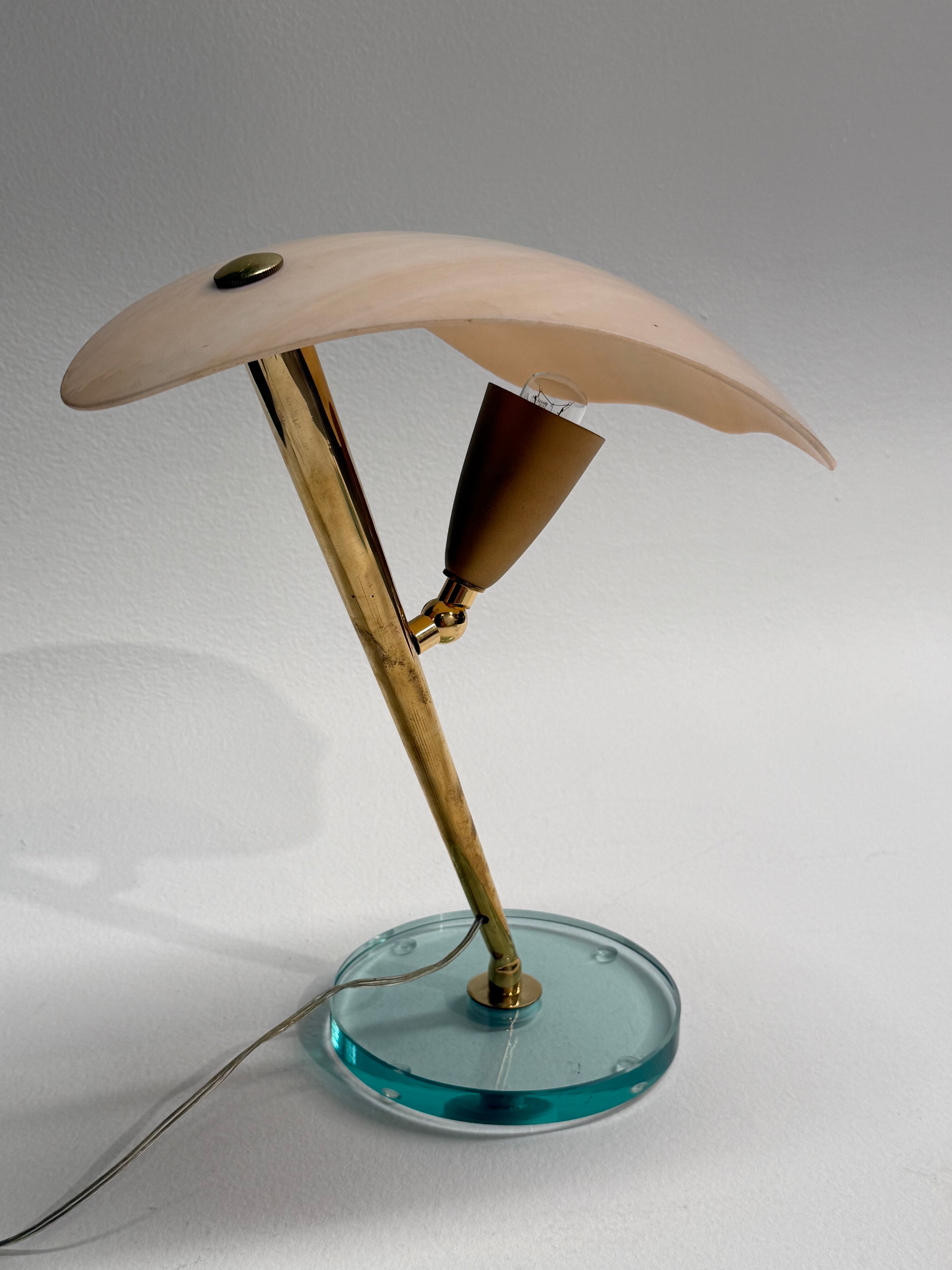 Italian Glass Table Lamp - Two Available