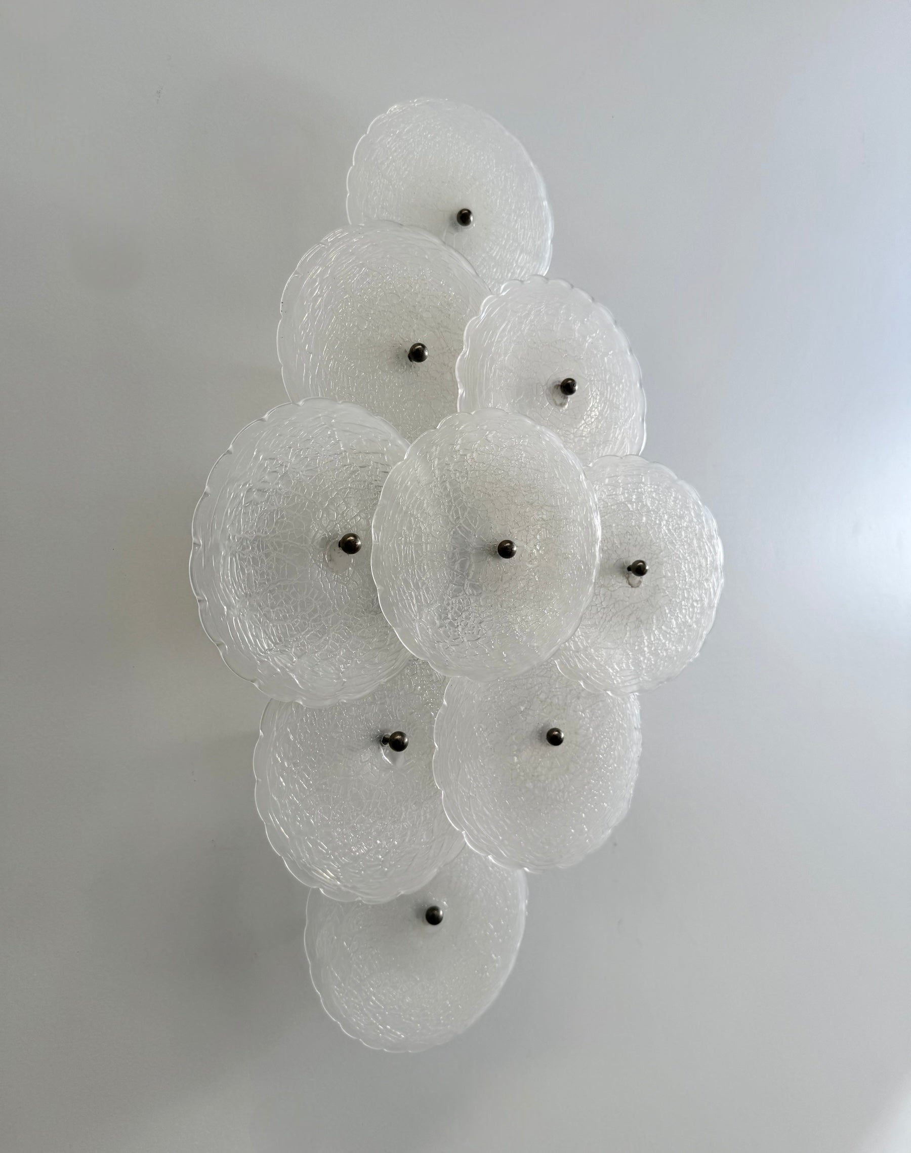 Vintage Murano Glass Wall Light, Vistosi - Two Available