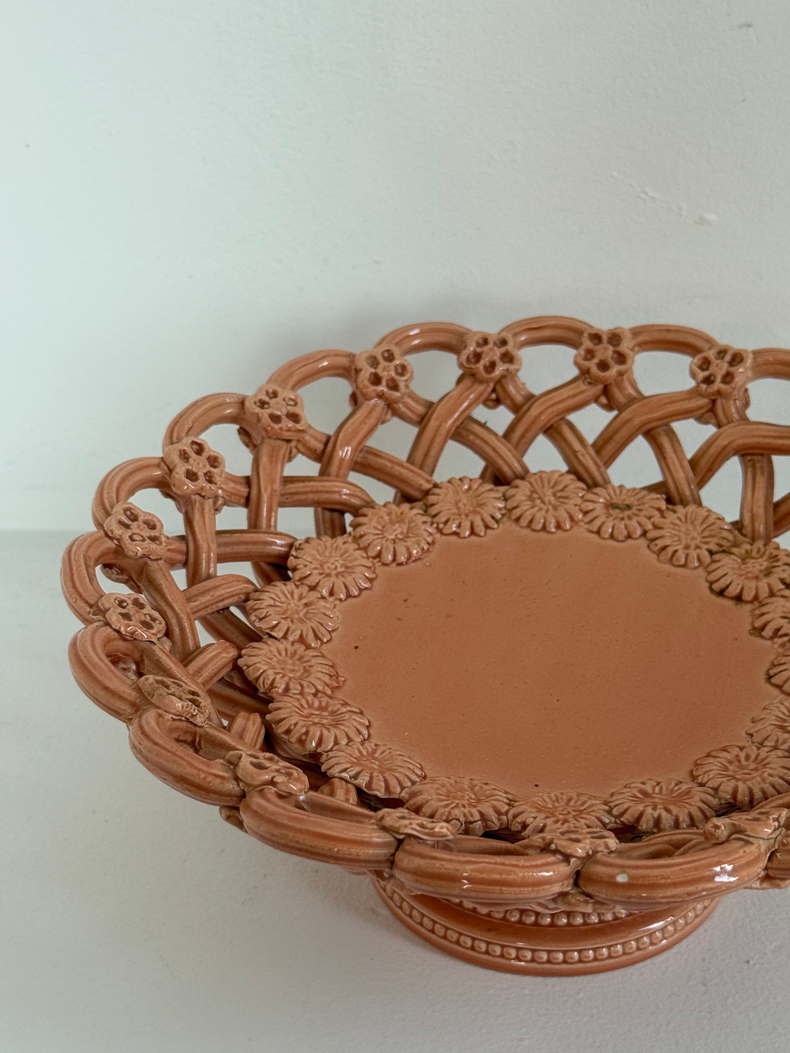 1960’s French Ceramic Pichon Basket