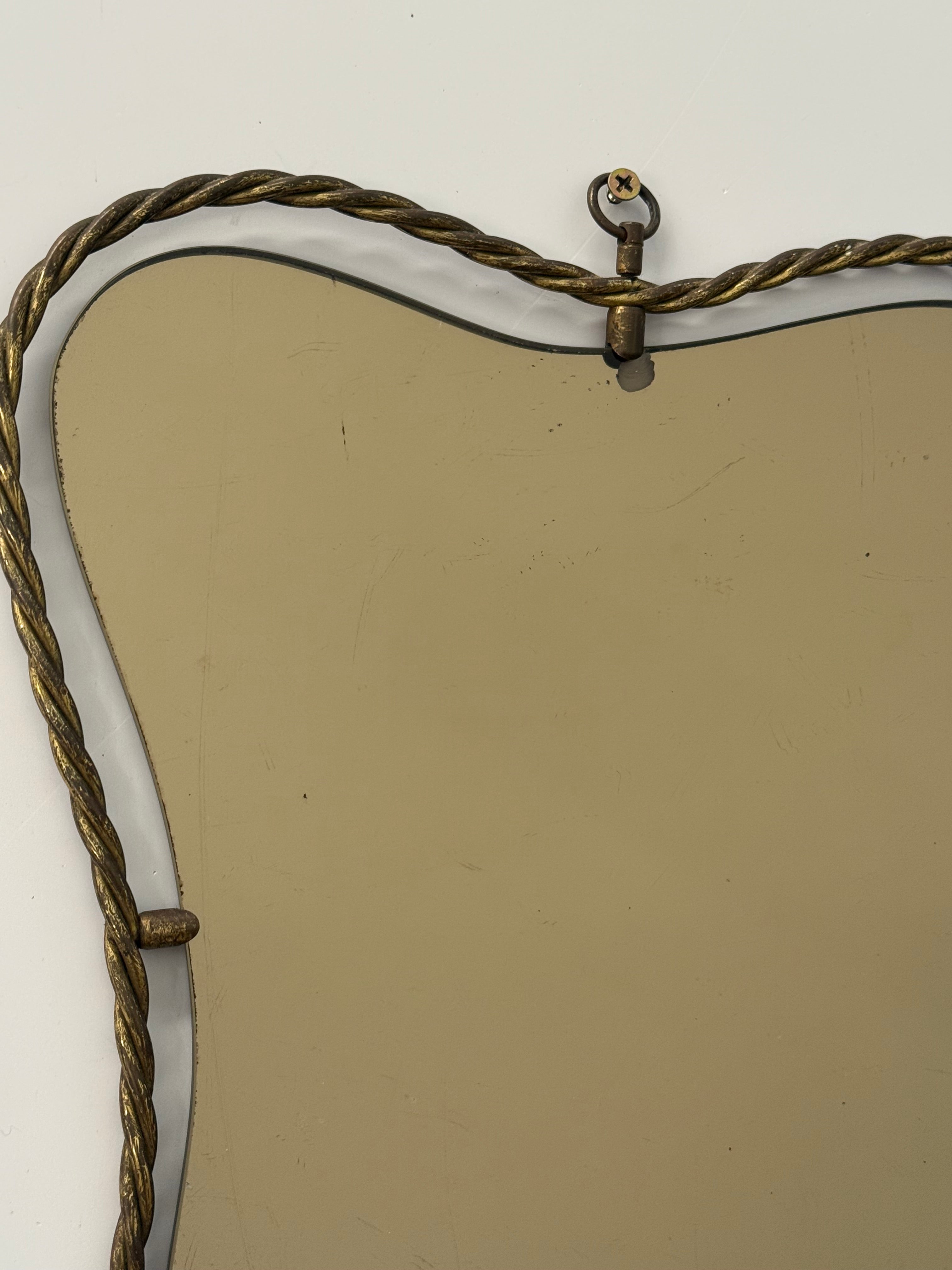 1950’s Italian Brass Mirror