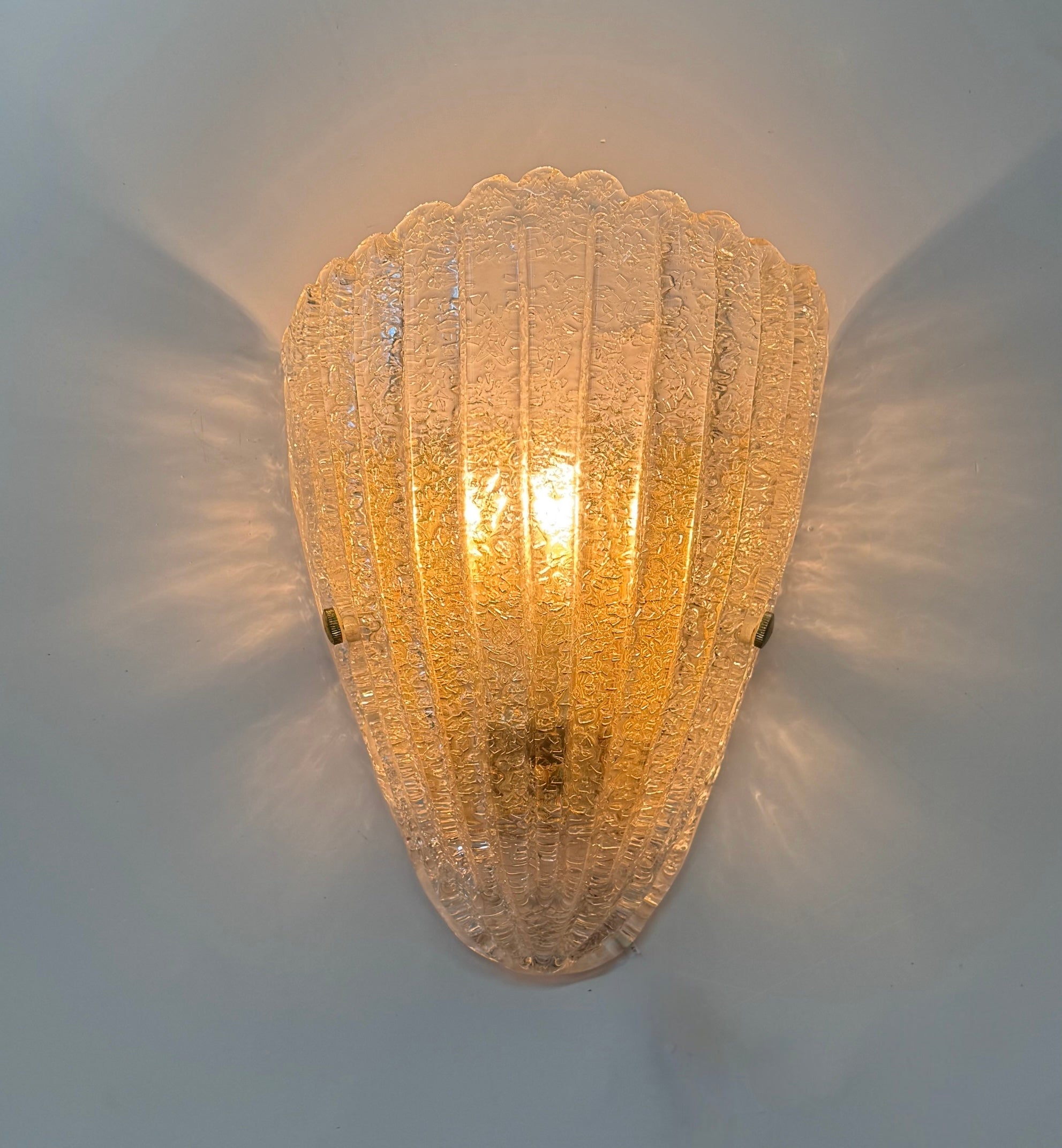 Pair of Murano Glass Wall Lights