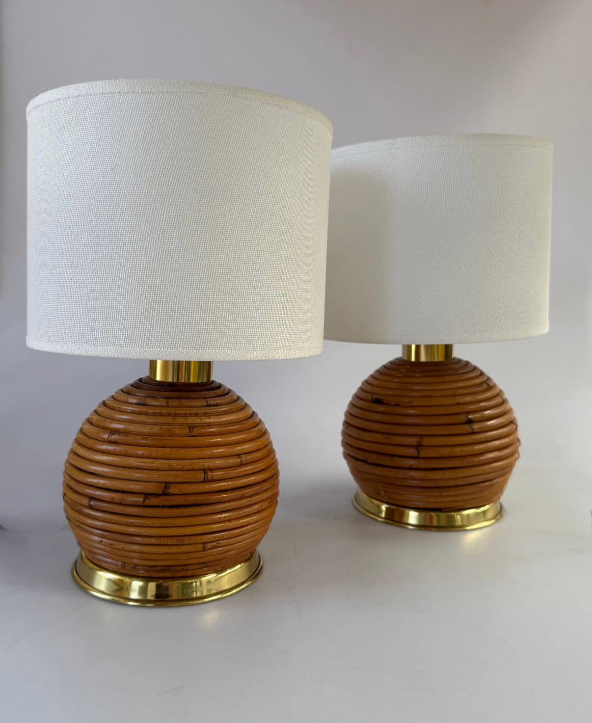 Vintage Italian Gabriella Crespi Lamp - Two Available