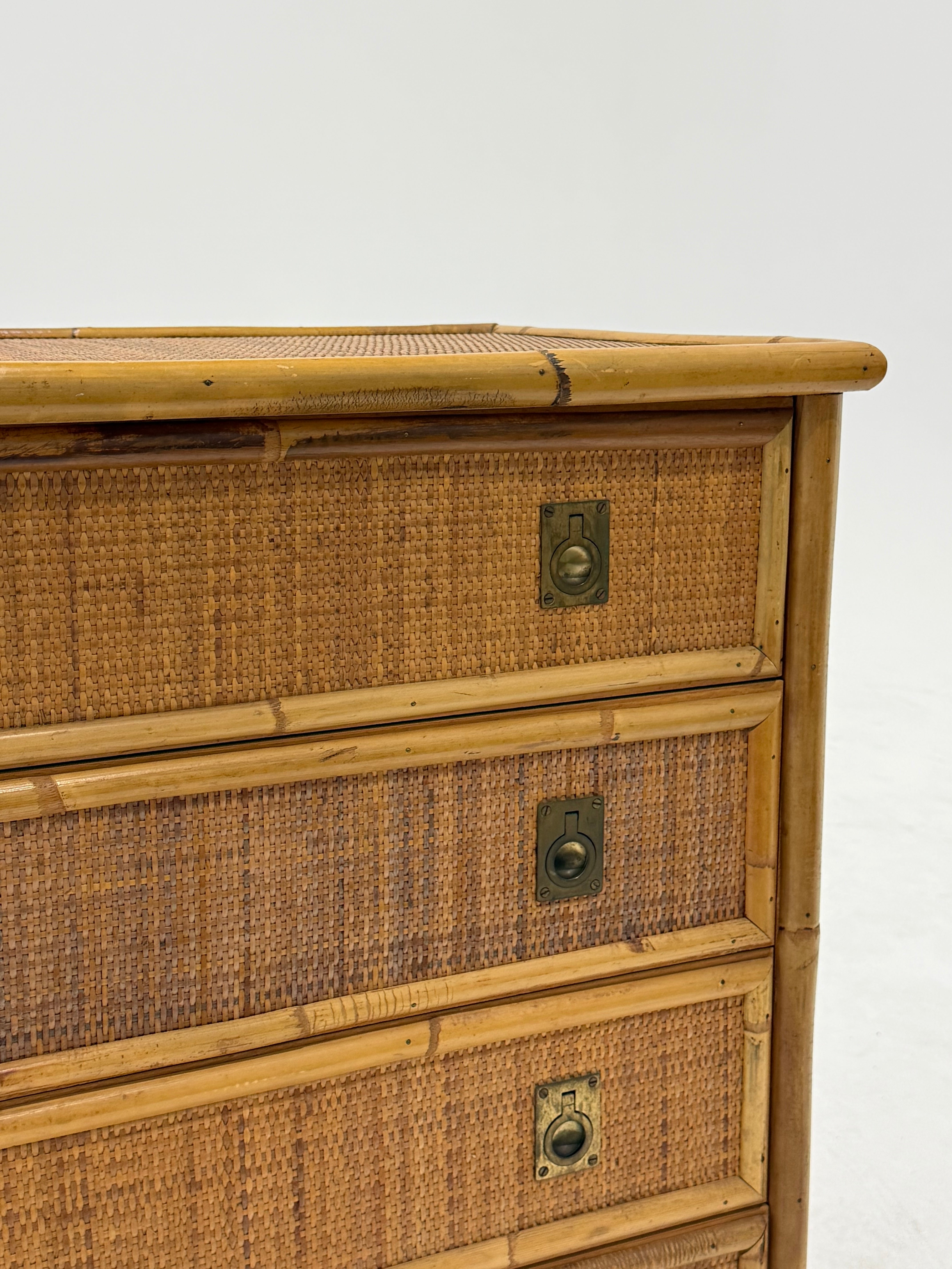 Italian Bamboo Drawers by Dal Vera