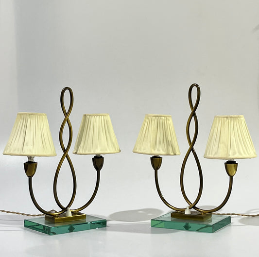 1950’s Italian Brass Table Lamp - Two Available