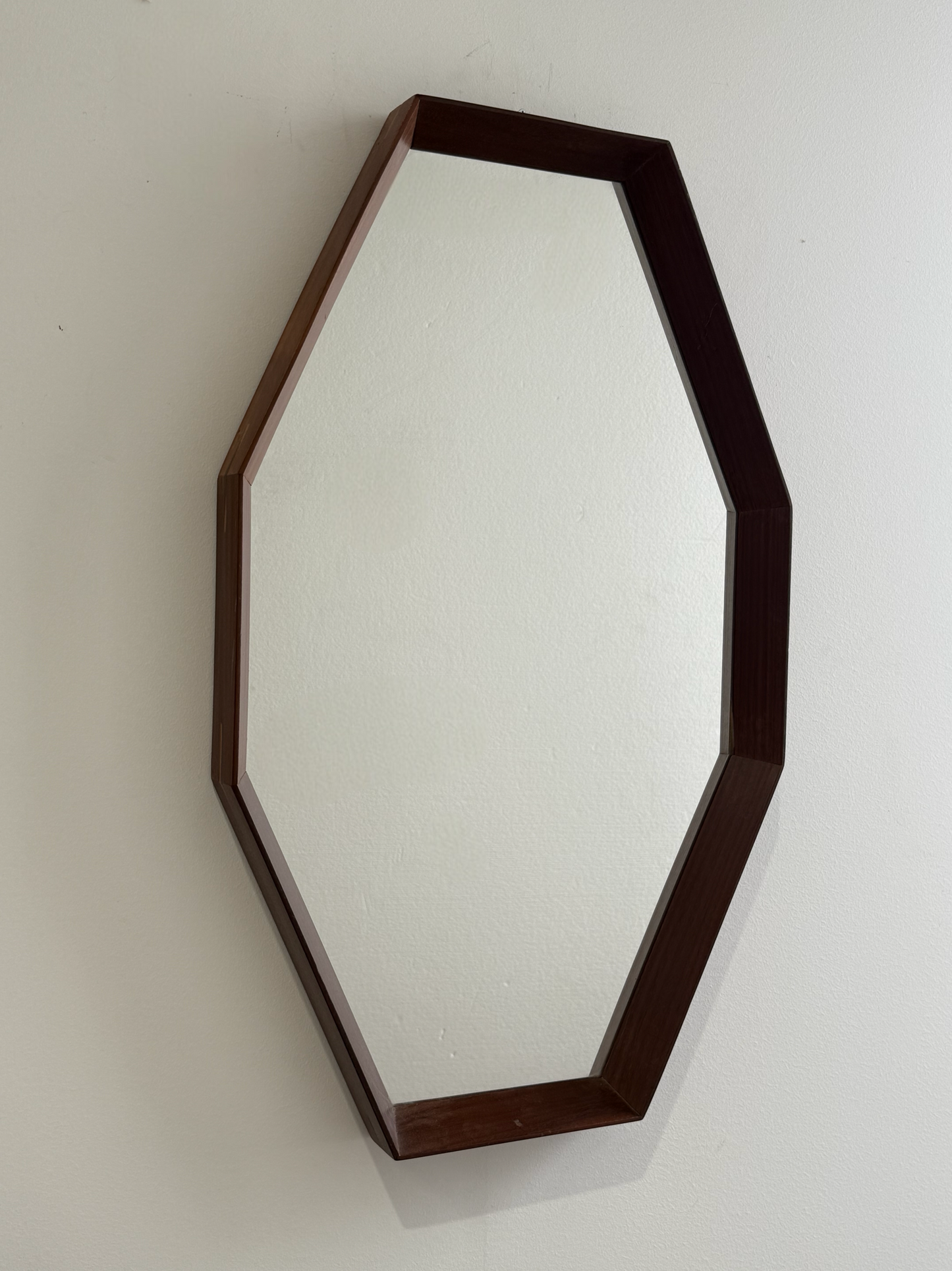 Italian Vintage Teak Mirror