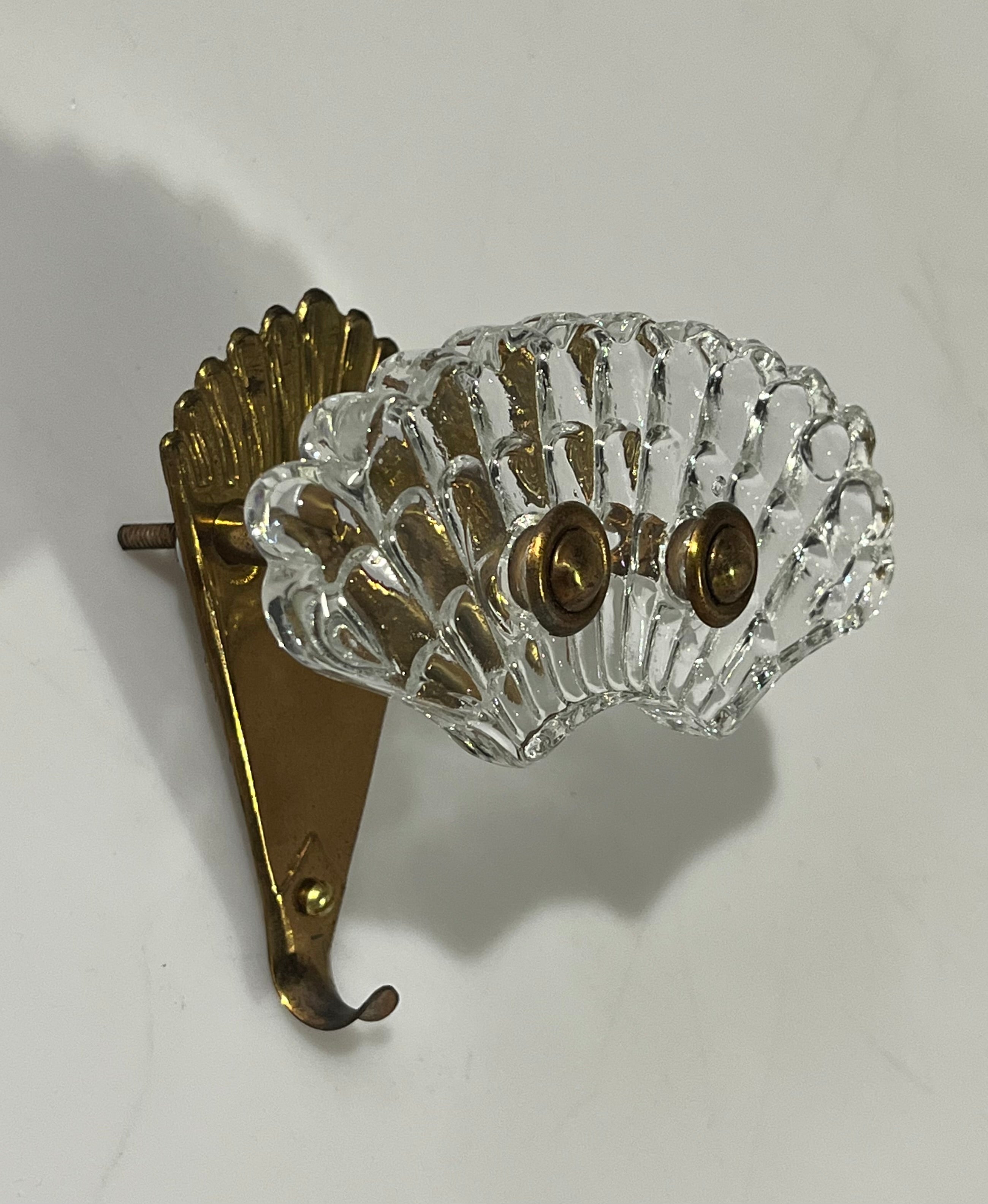 Italian Glass Coat Hook - Three Available