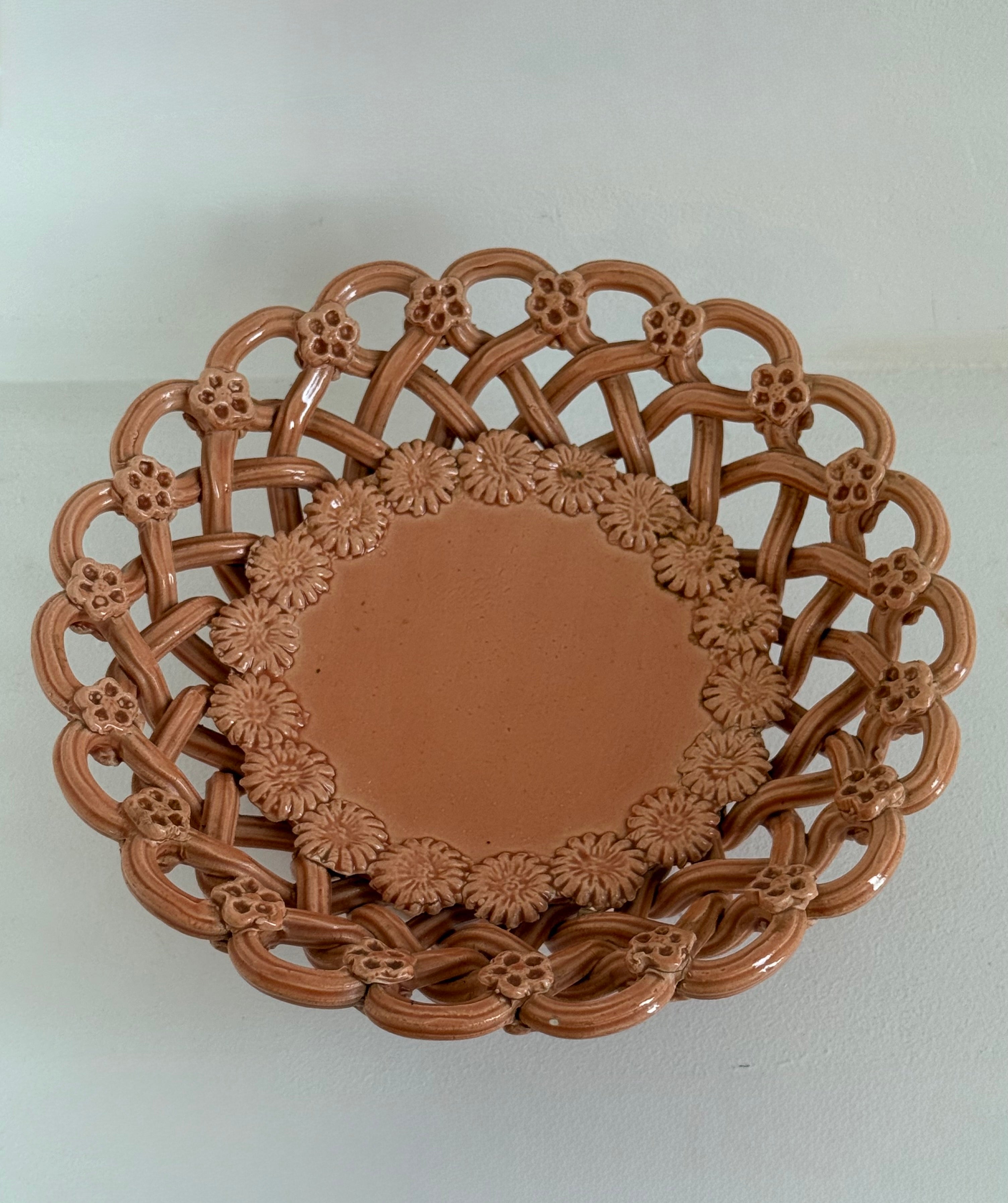 1960’s French Ceramic Pichon Basket