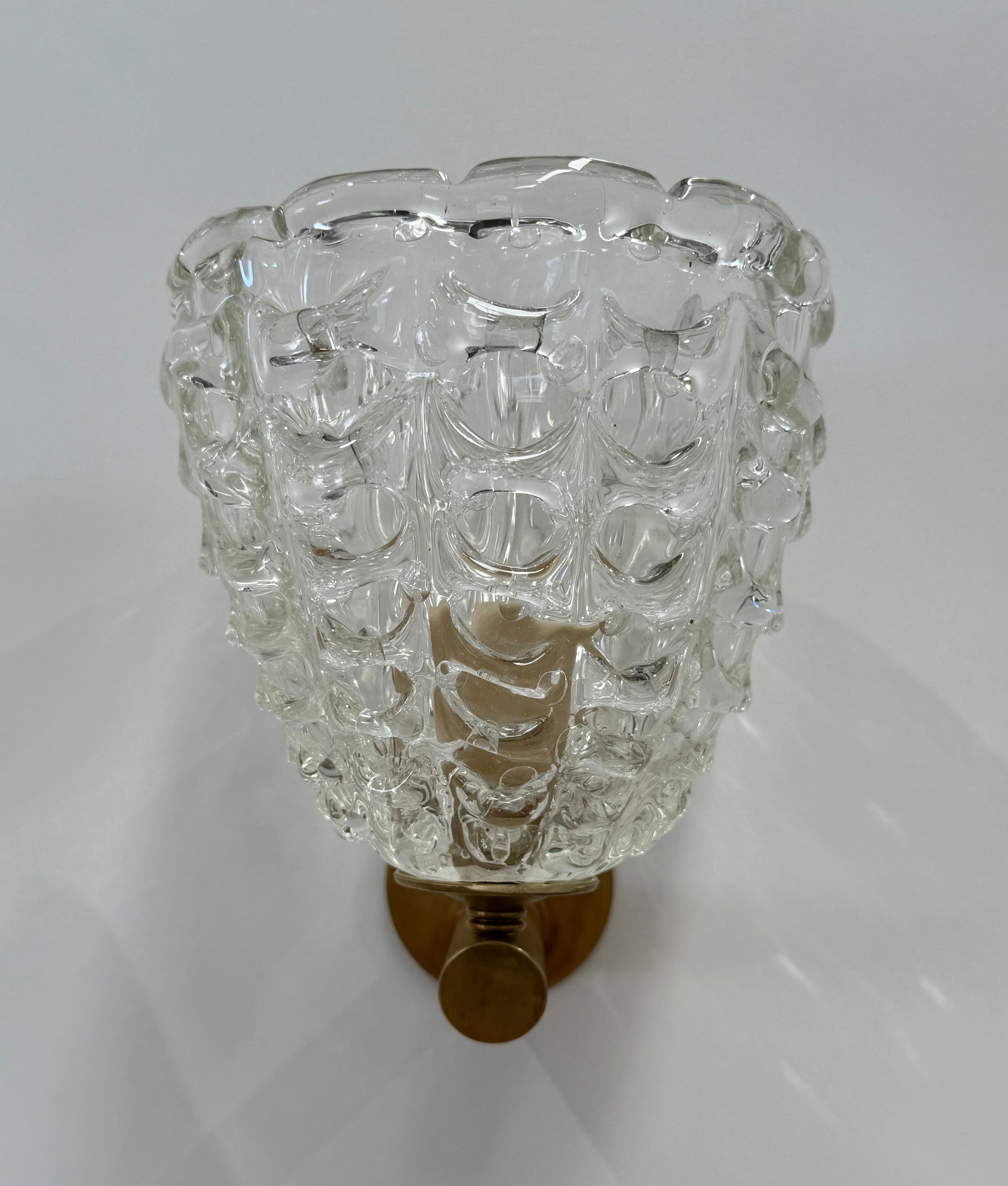 Vintage Draped Murano Wall Light by Barovier