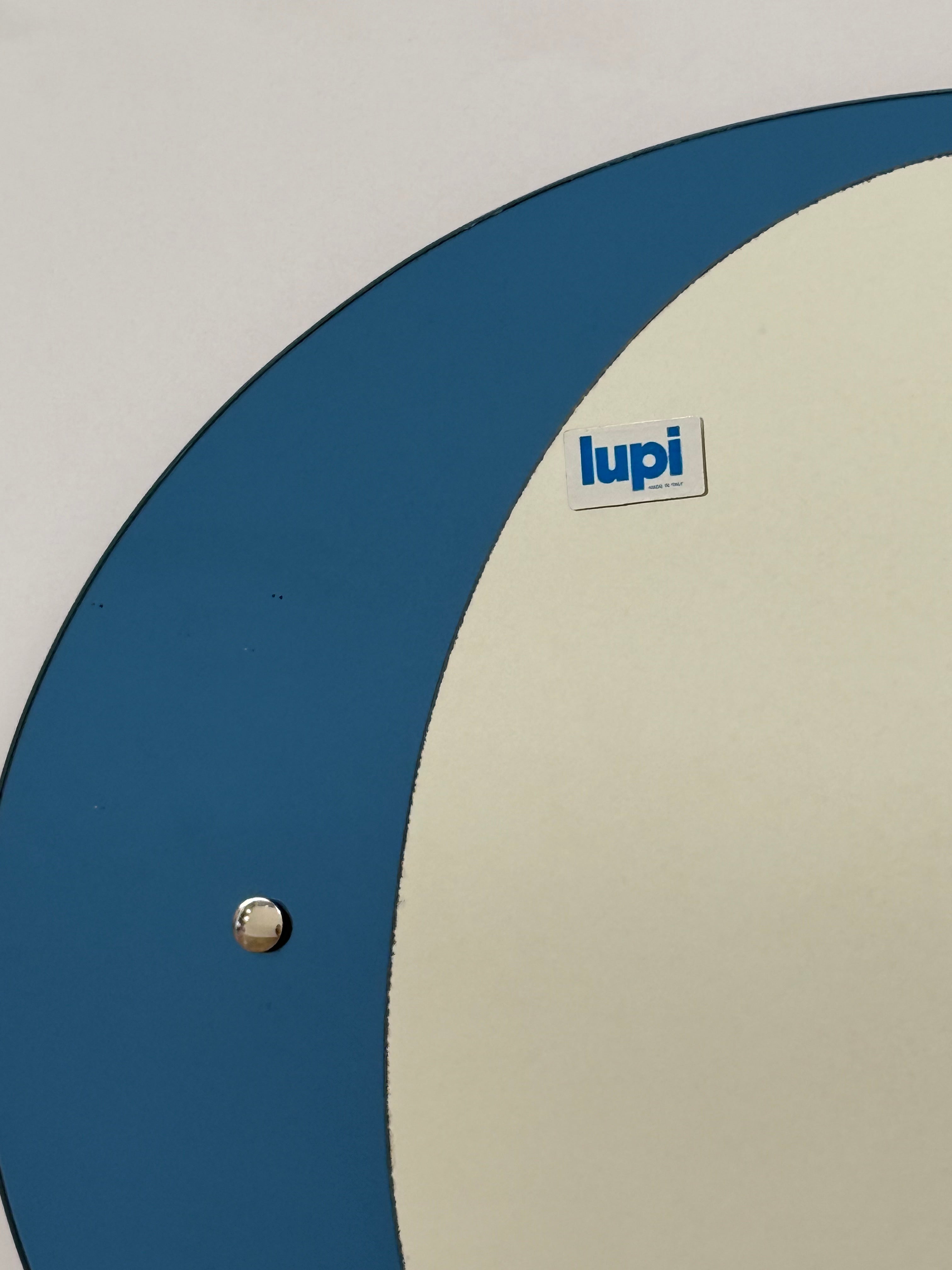 1970’s Italian Glass Mirror by Lupi Cristal