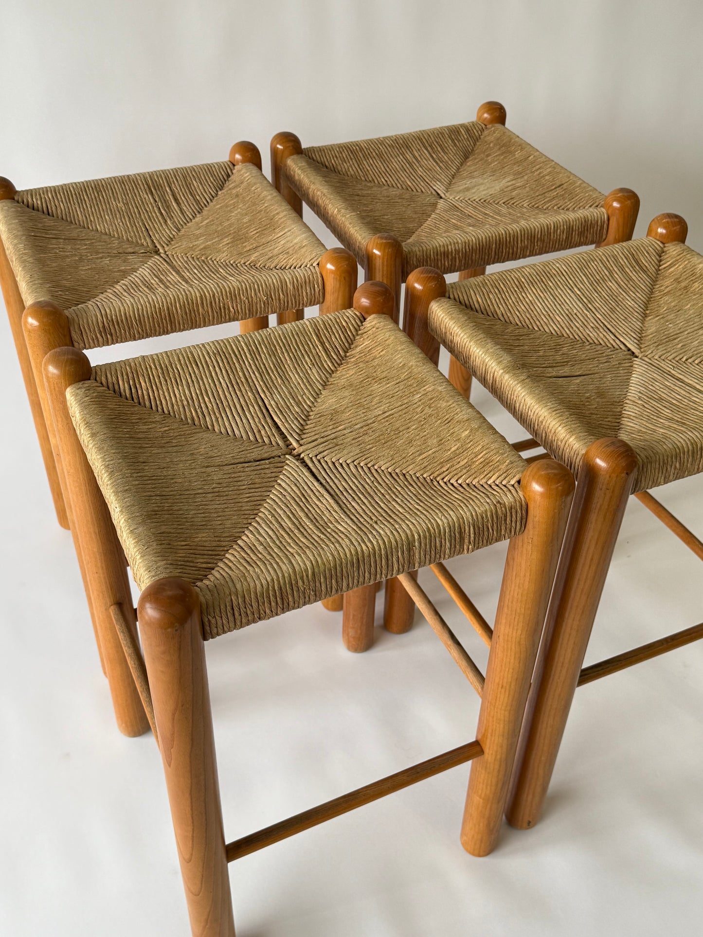 Vintage Rush Stool In The Style Of Perriand - Two Available