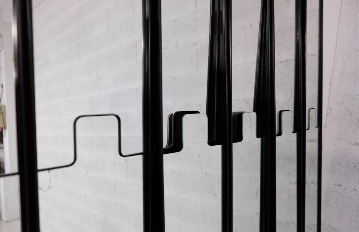 Vintage Gronda Mirror & Coat Rack by Luciano Bertoncini for Elco - 7 Panels Available