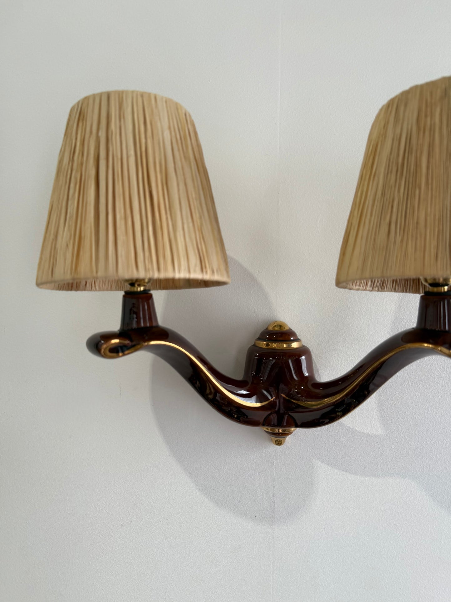 1950’s French Ceramic Wall Light