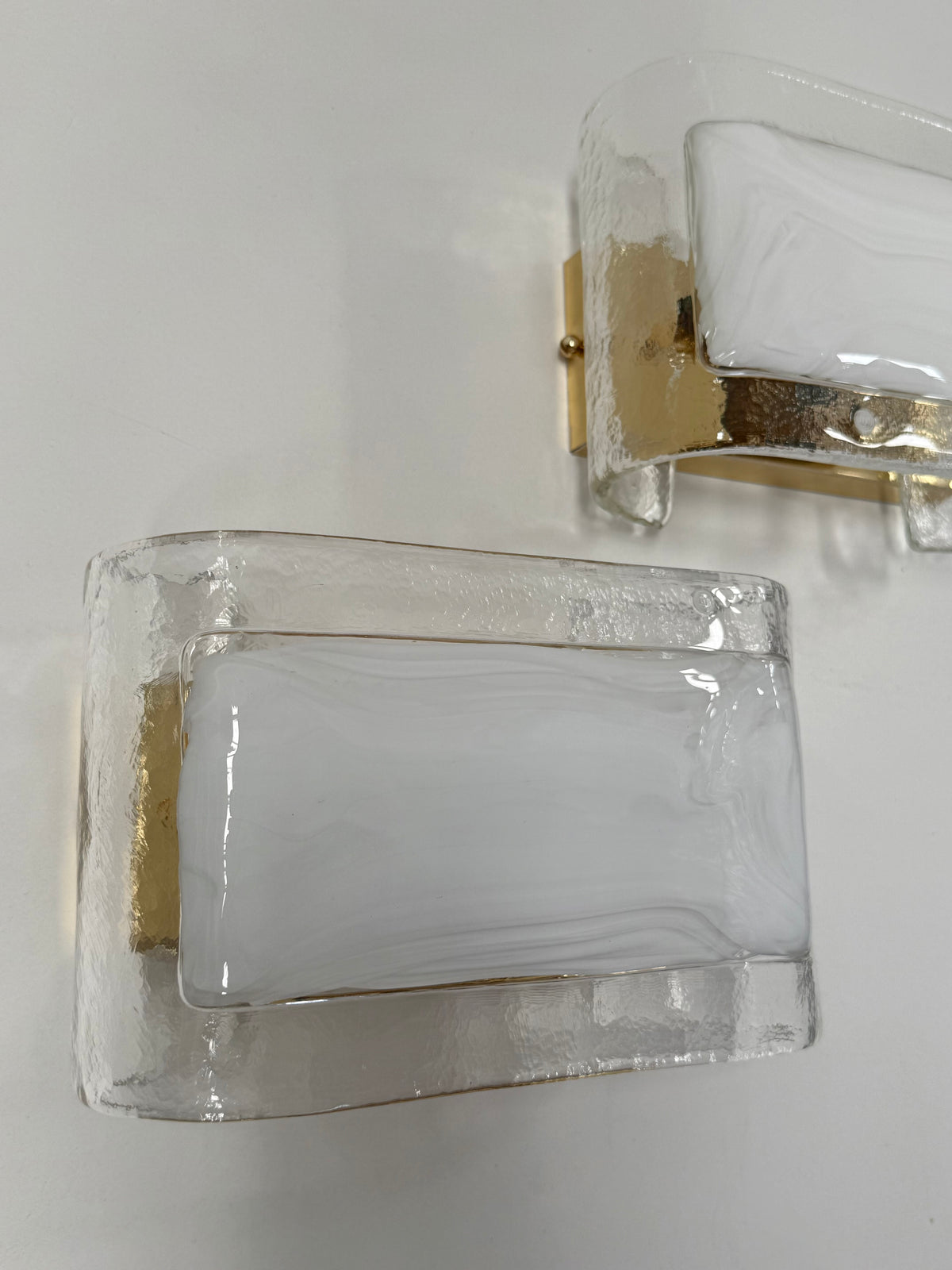 Pair of Murano Glass Wall Lights by La Murrina