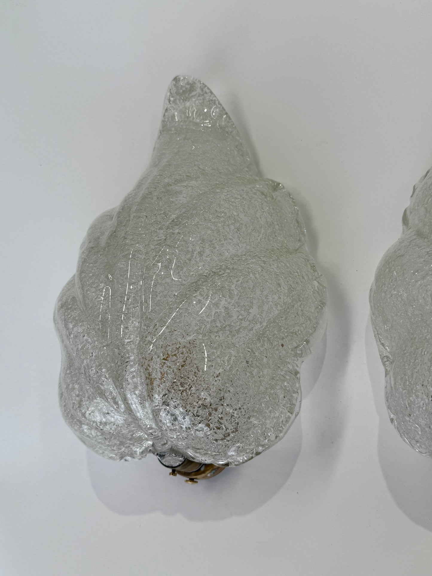 Pair of Foglia Murano Wall Lights