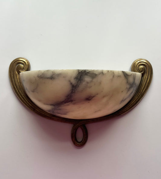 French Alabaster Wall Light