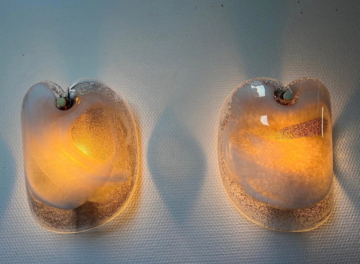 PRE ORDER: Pair of 1970’s Danish Wall Lights by Holmegaard