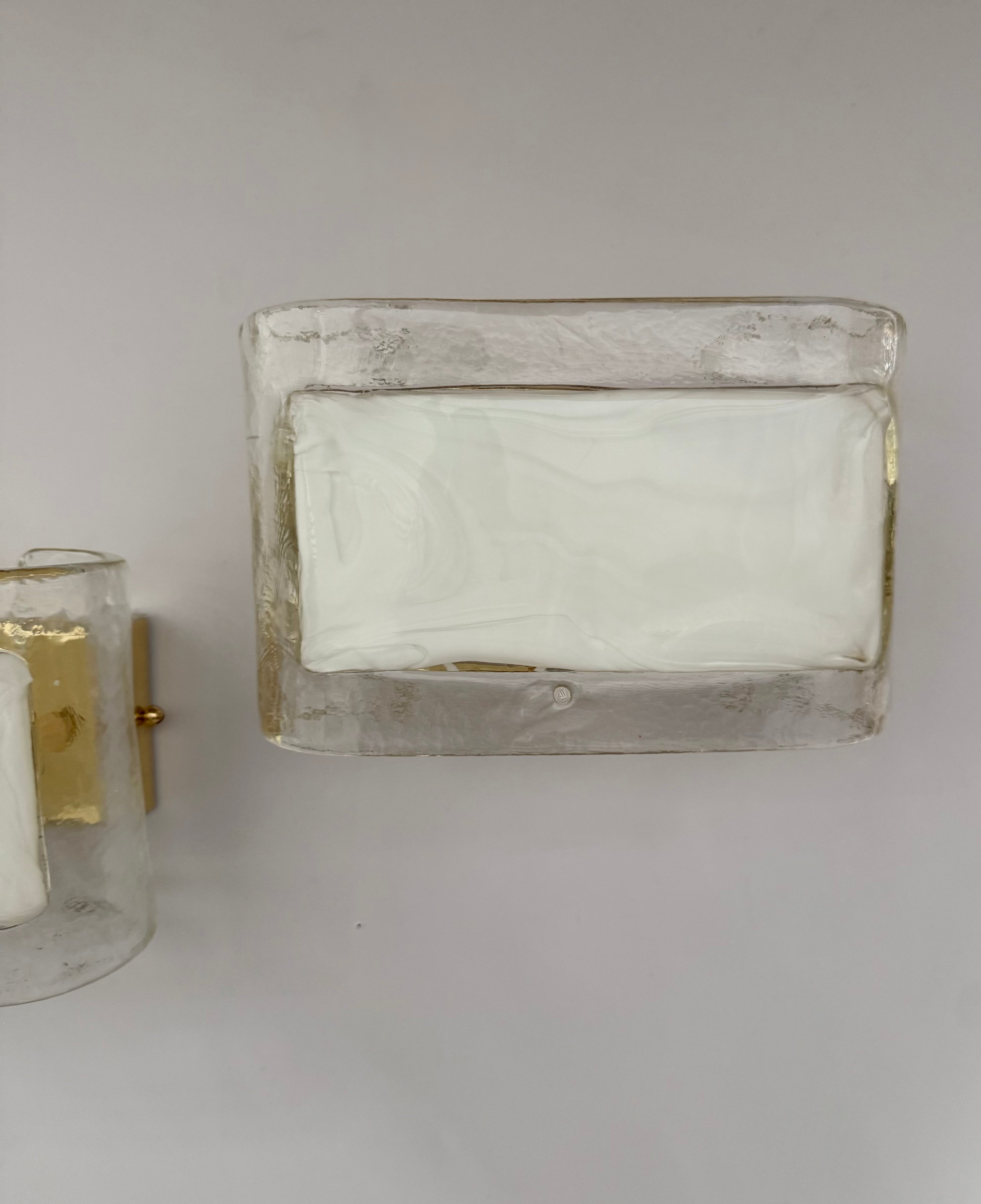 Pair of Murano Glass Wall Lights by La Murrina