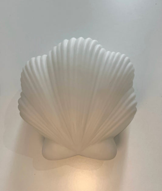 Pair of Italian Opaque Glass Shell Wall Lights
