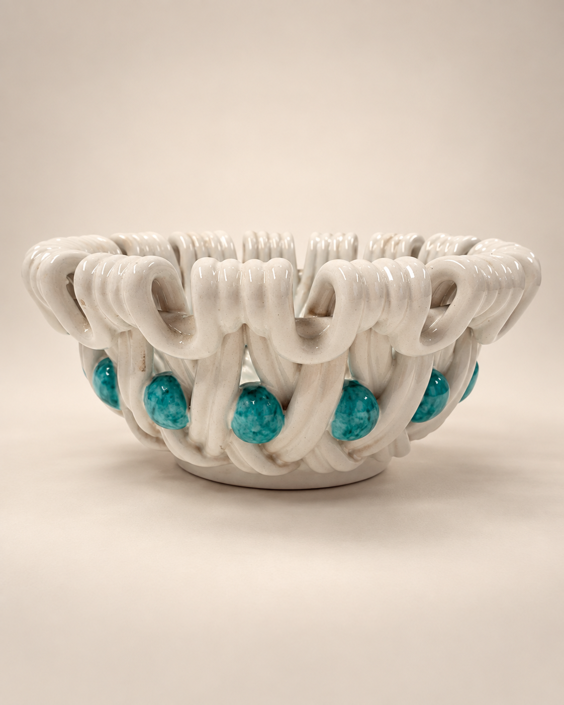 French Art Deco Basket by Sainte Radegonde