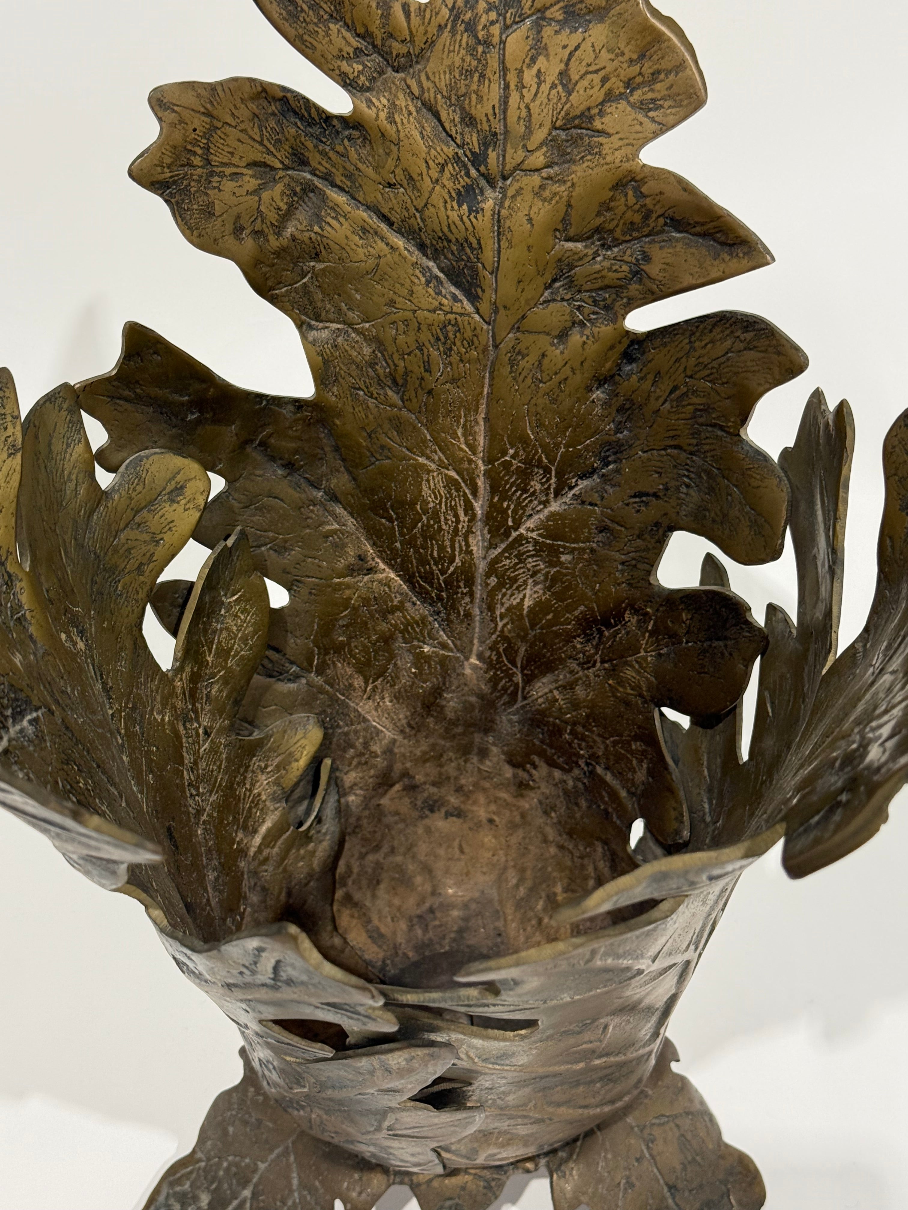 Vintage Bronze Umbrella Holder by Gabriella Crespi