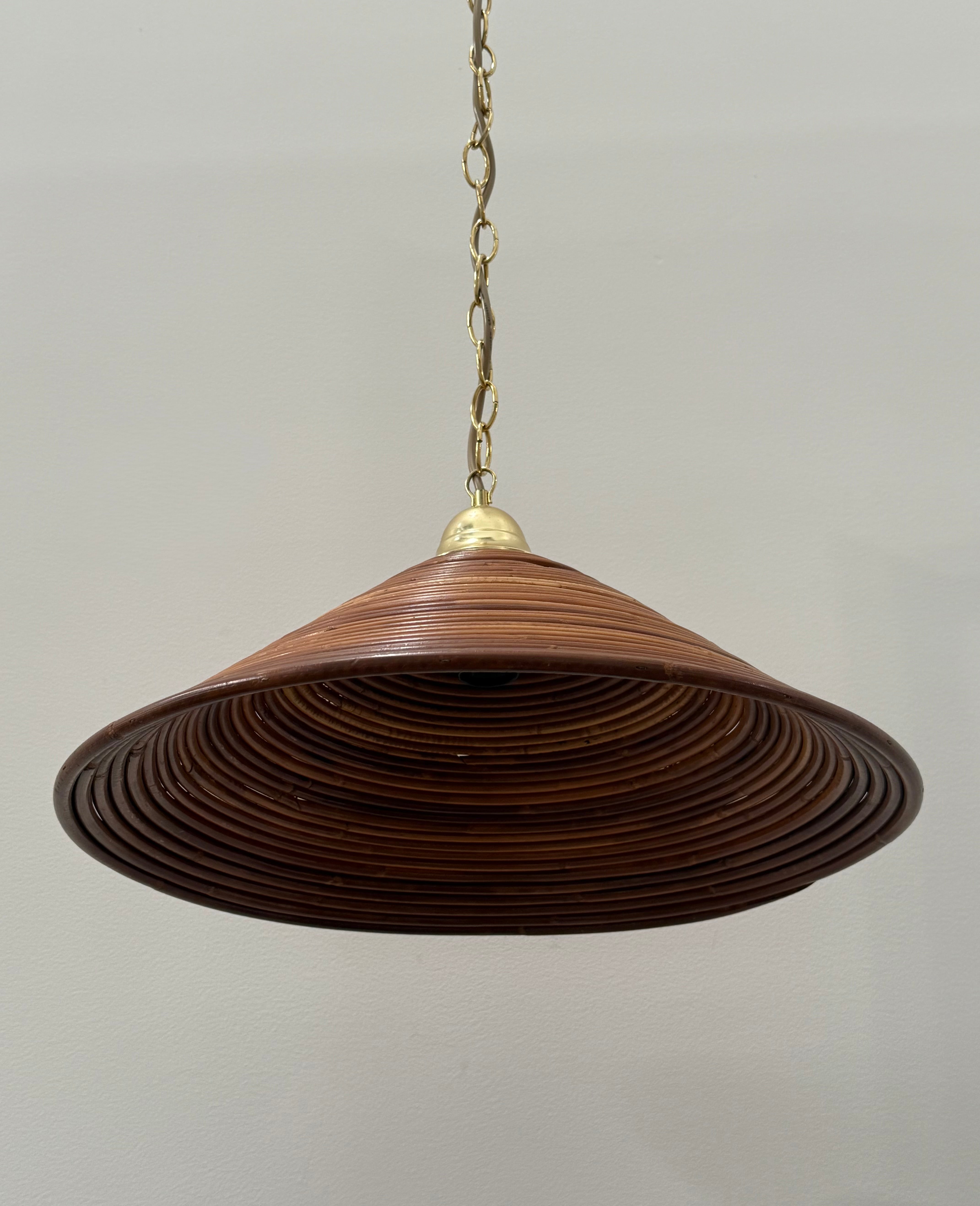 Vintage Italian Bamboo Pendant