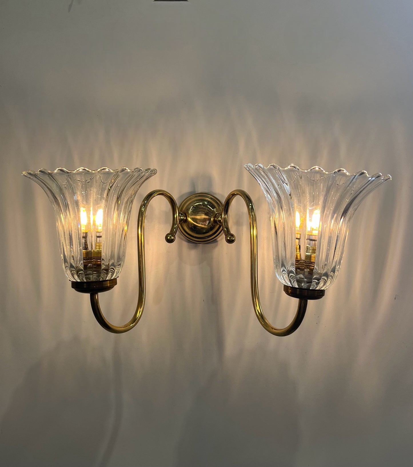 Barovier Double Bowl Wall Light