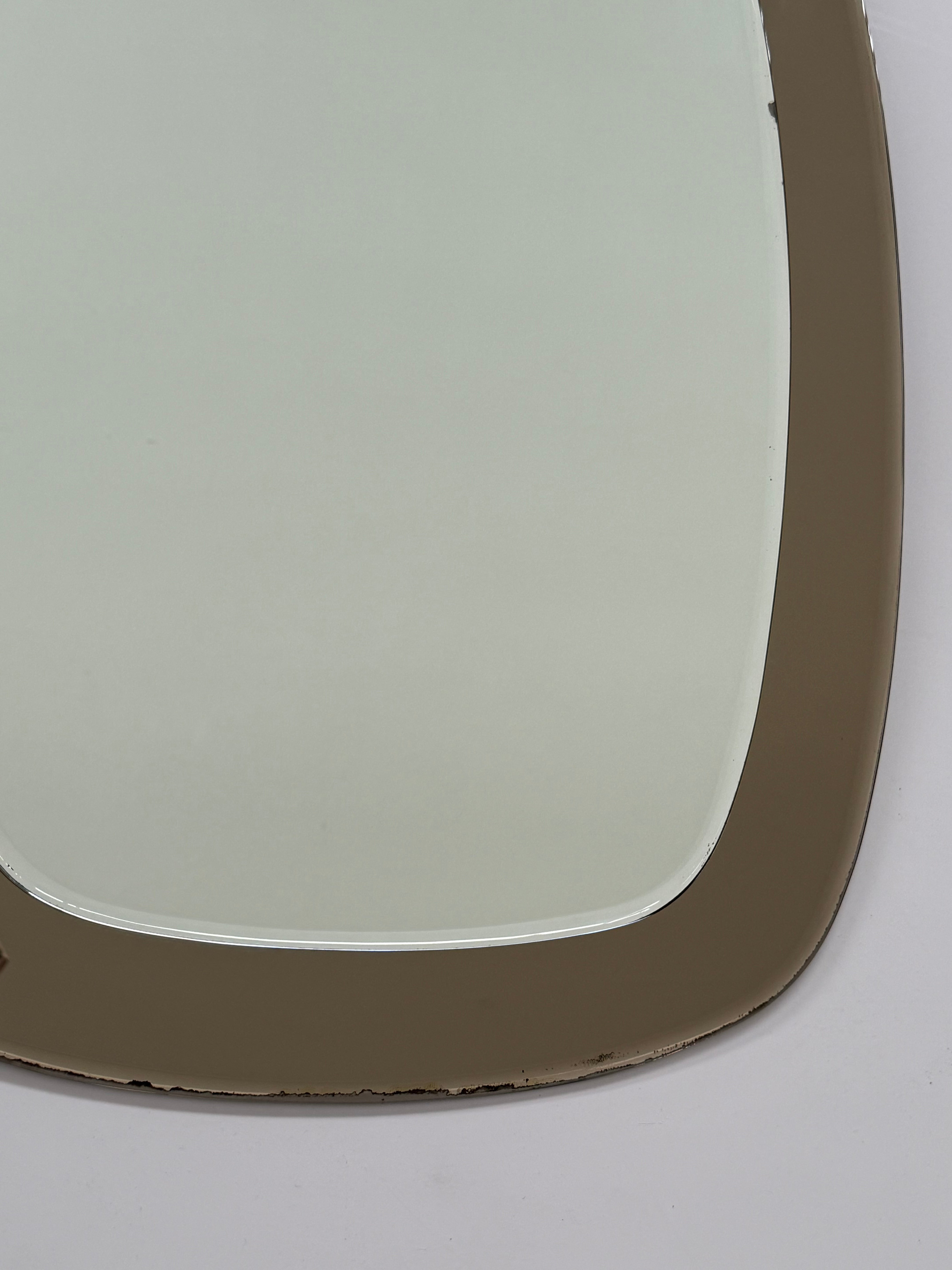 Vintage Italian Coloured Glass Mirror