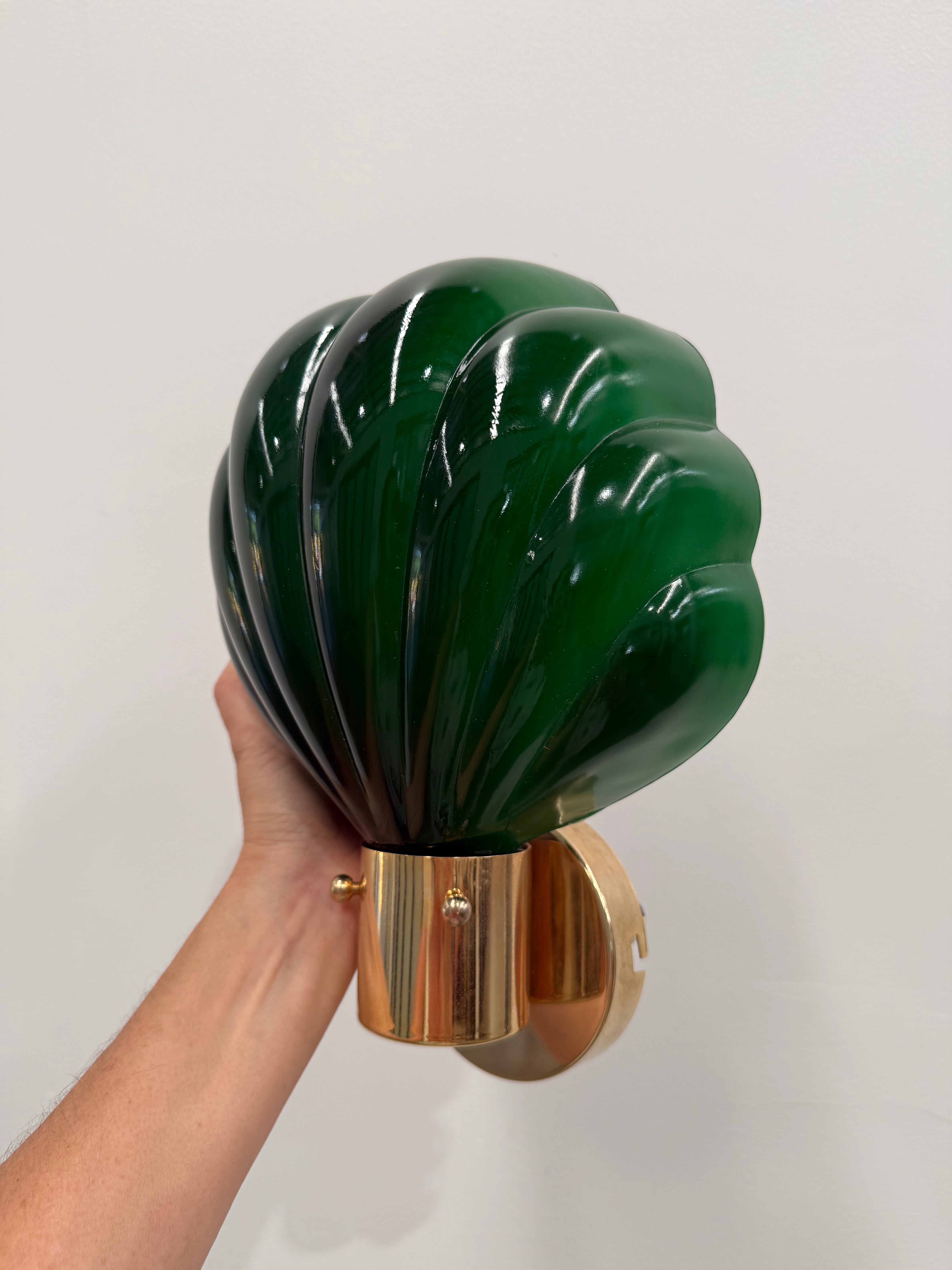 Italian Glass Shell Wall Light - 6 Available