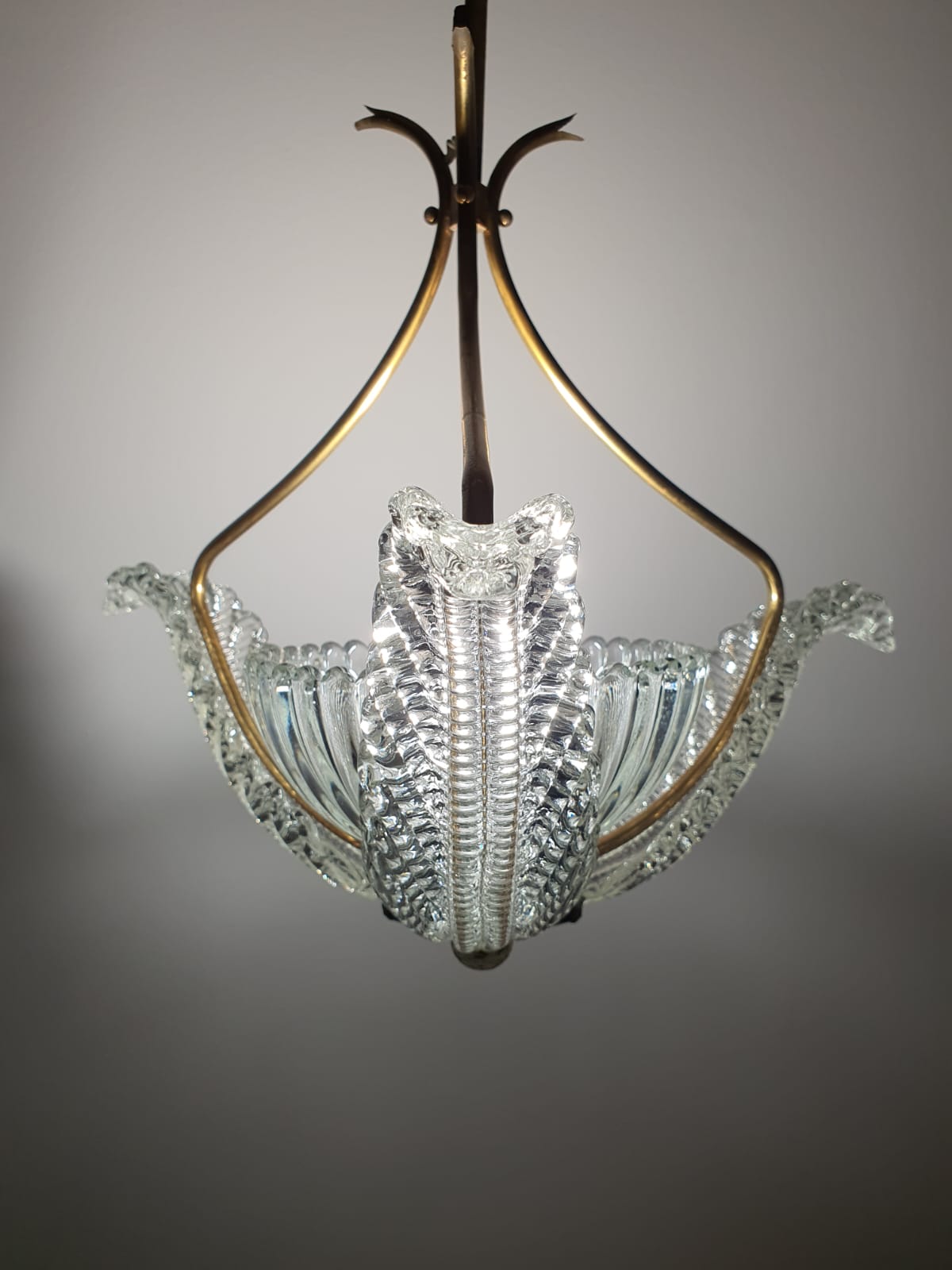 1940’s Barovier & Toso Murano Glass Pendant