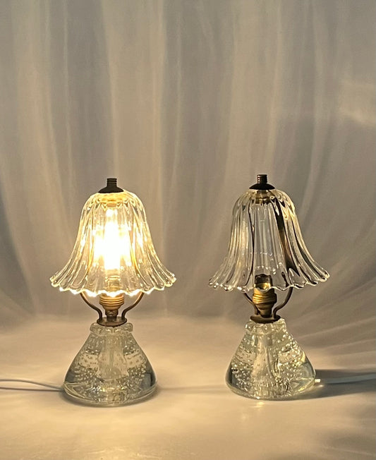 Pair of Vintage Murano Barovier Table Lamps