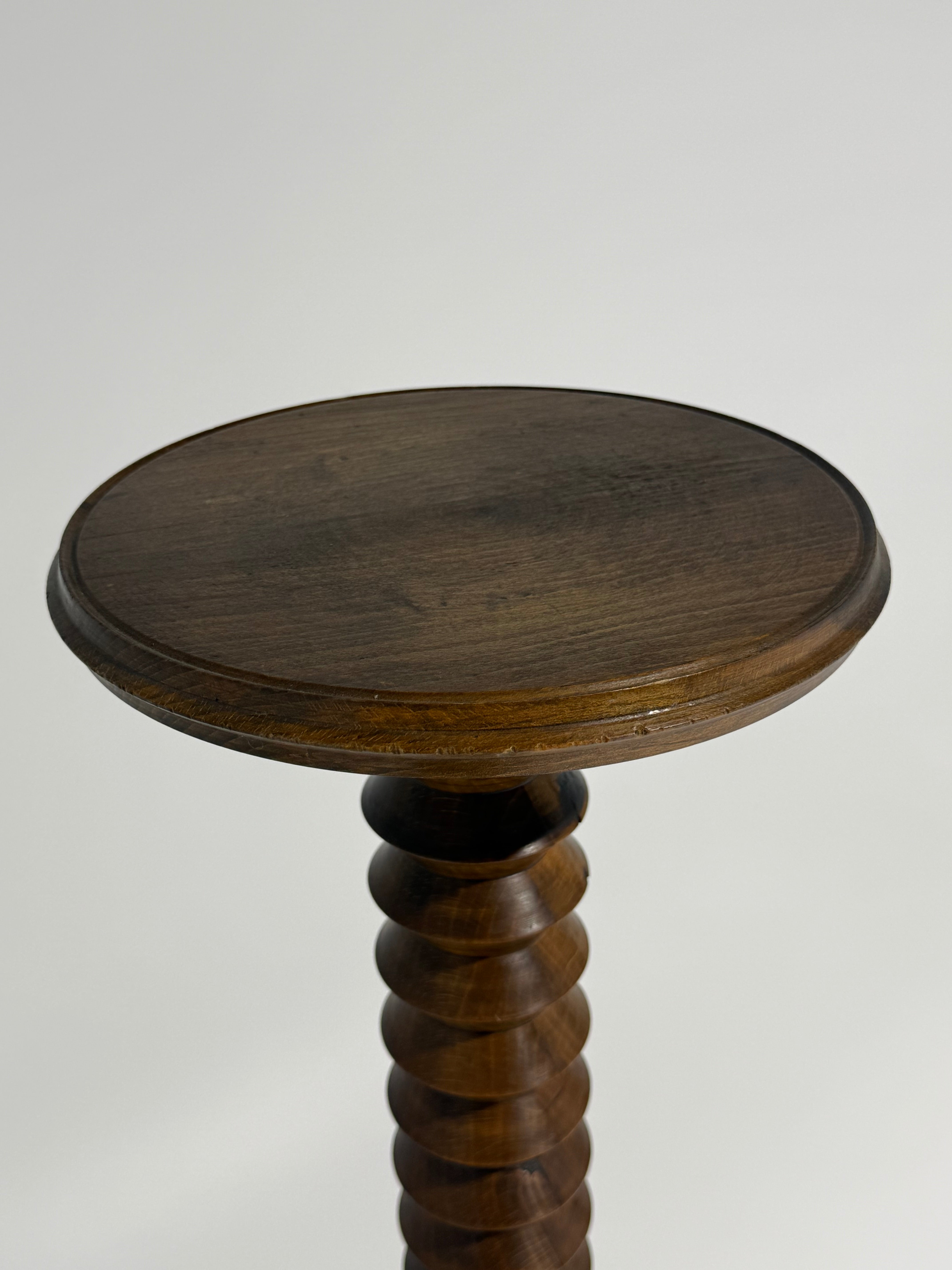 French Carved Pedestal by Charles Dudouyt